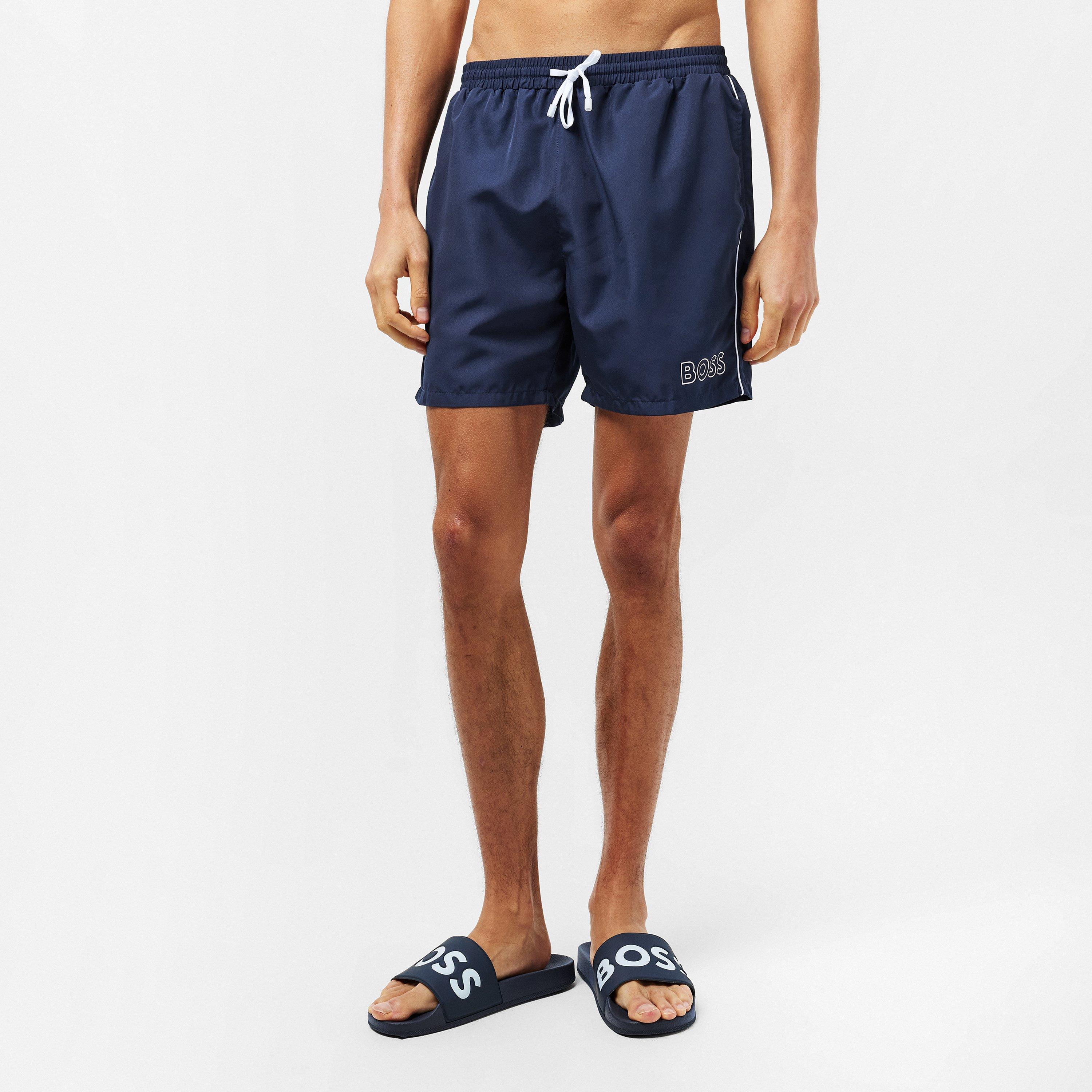 Dark Blue - Boss - Mens BOSS BLACK Starfish Swim Shorts - Modern Fit - 3