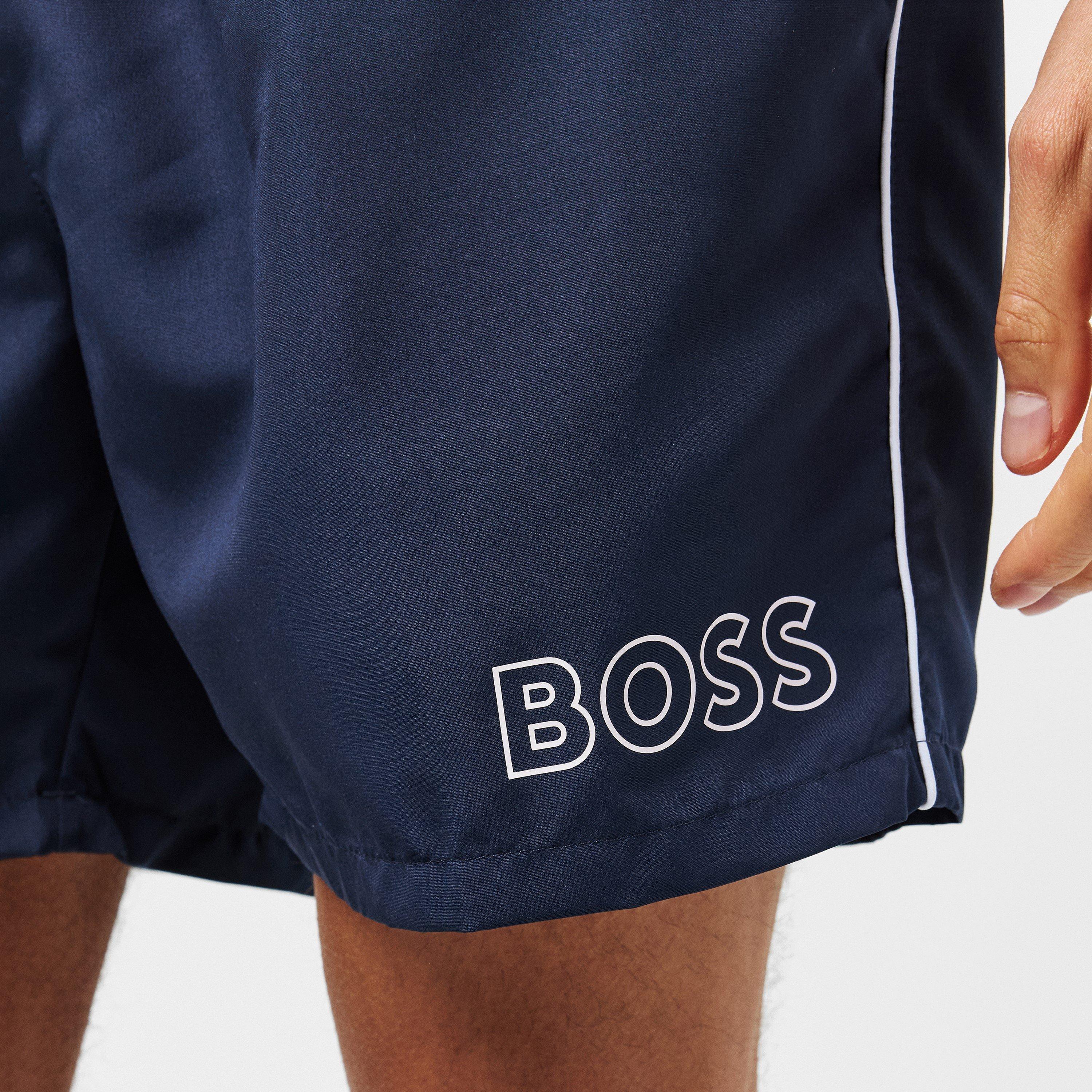 Dark Blue - Boss - Mens BOSS BLACK Starfish Swim Shorts - Modern Fit - 5
