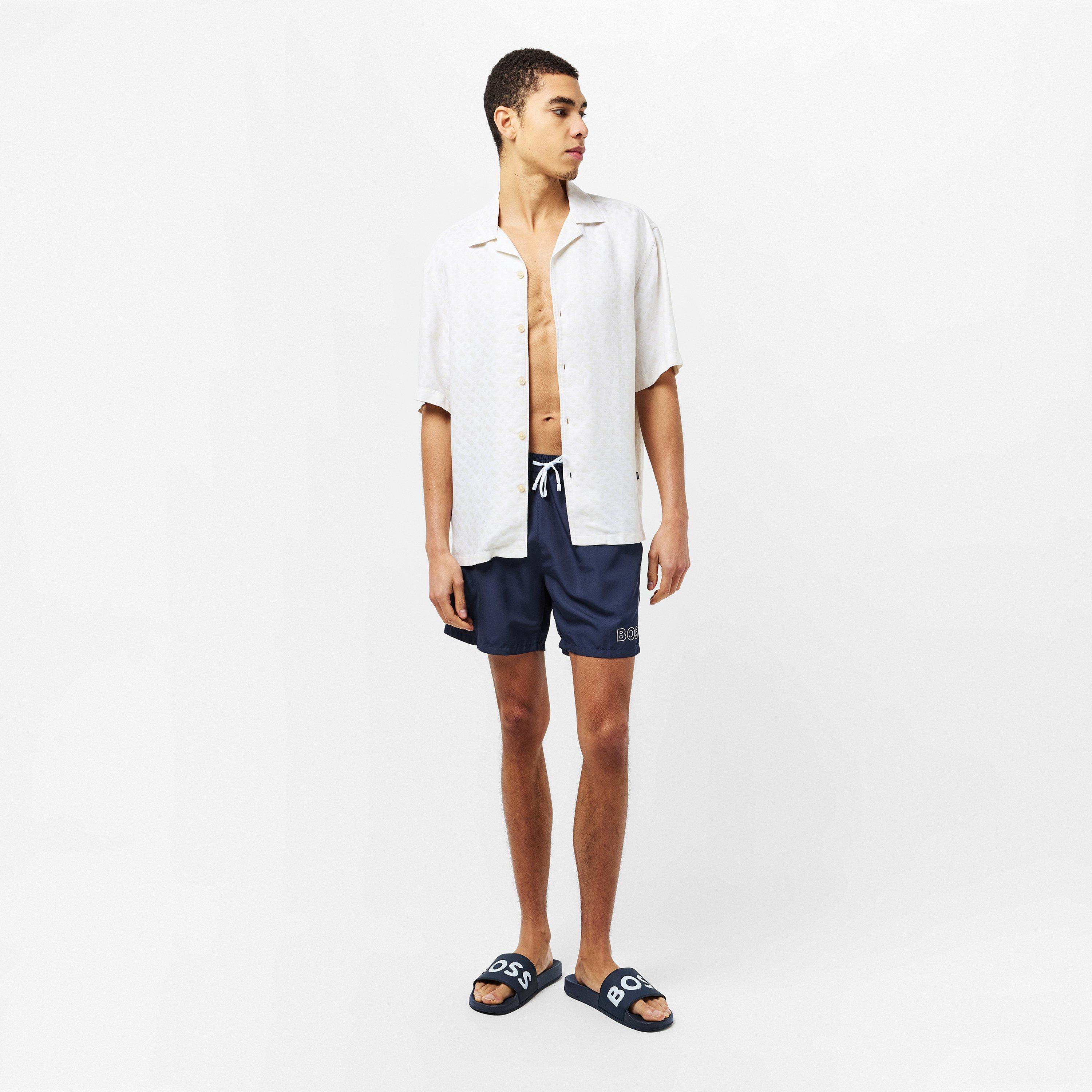 Dark Blue - Boss - Mens BOSS BLACK Starfish Swim Shorts - Modern Fit - 6