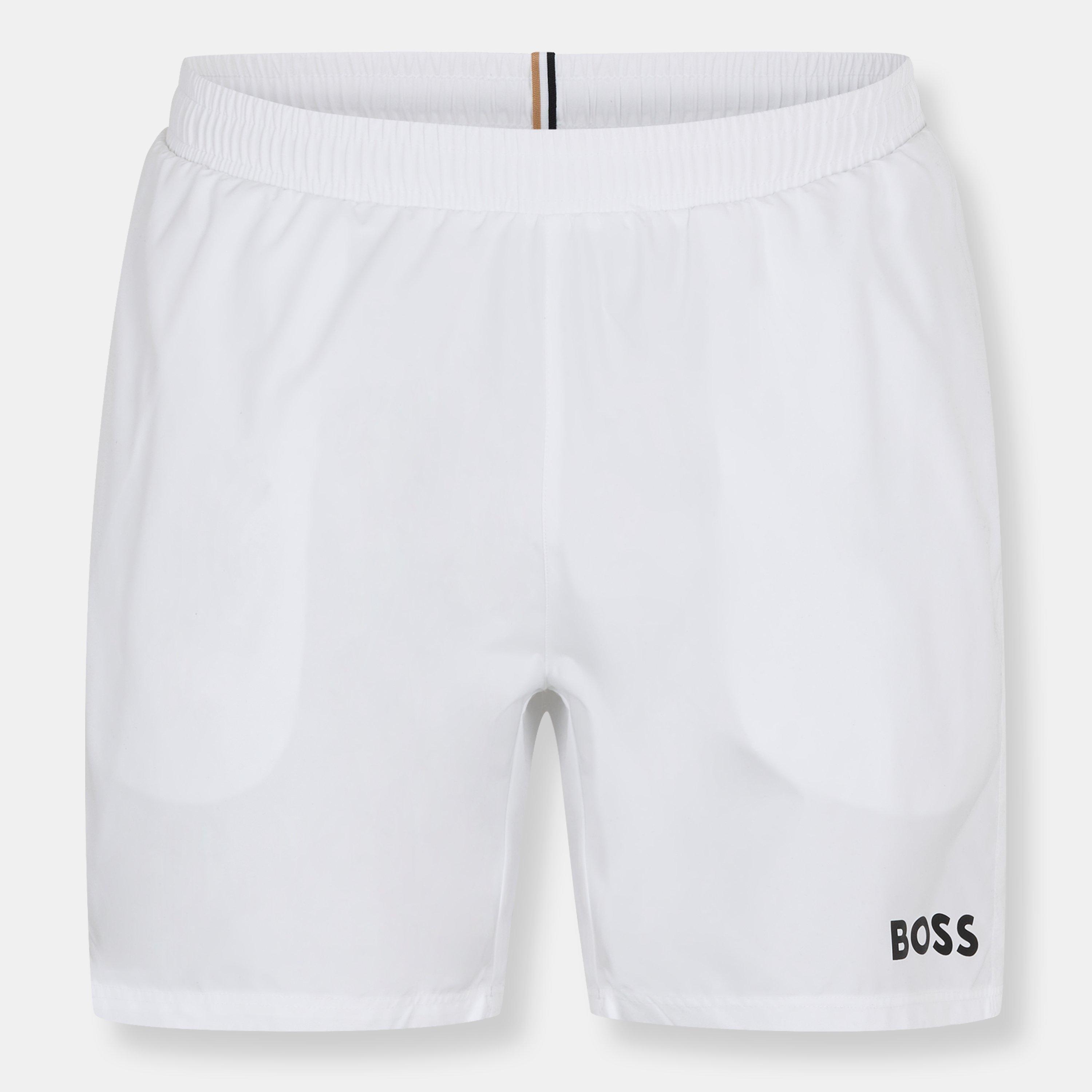 Boss Men's Dolphin Swim Shorts - White - L
