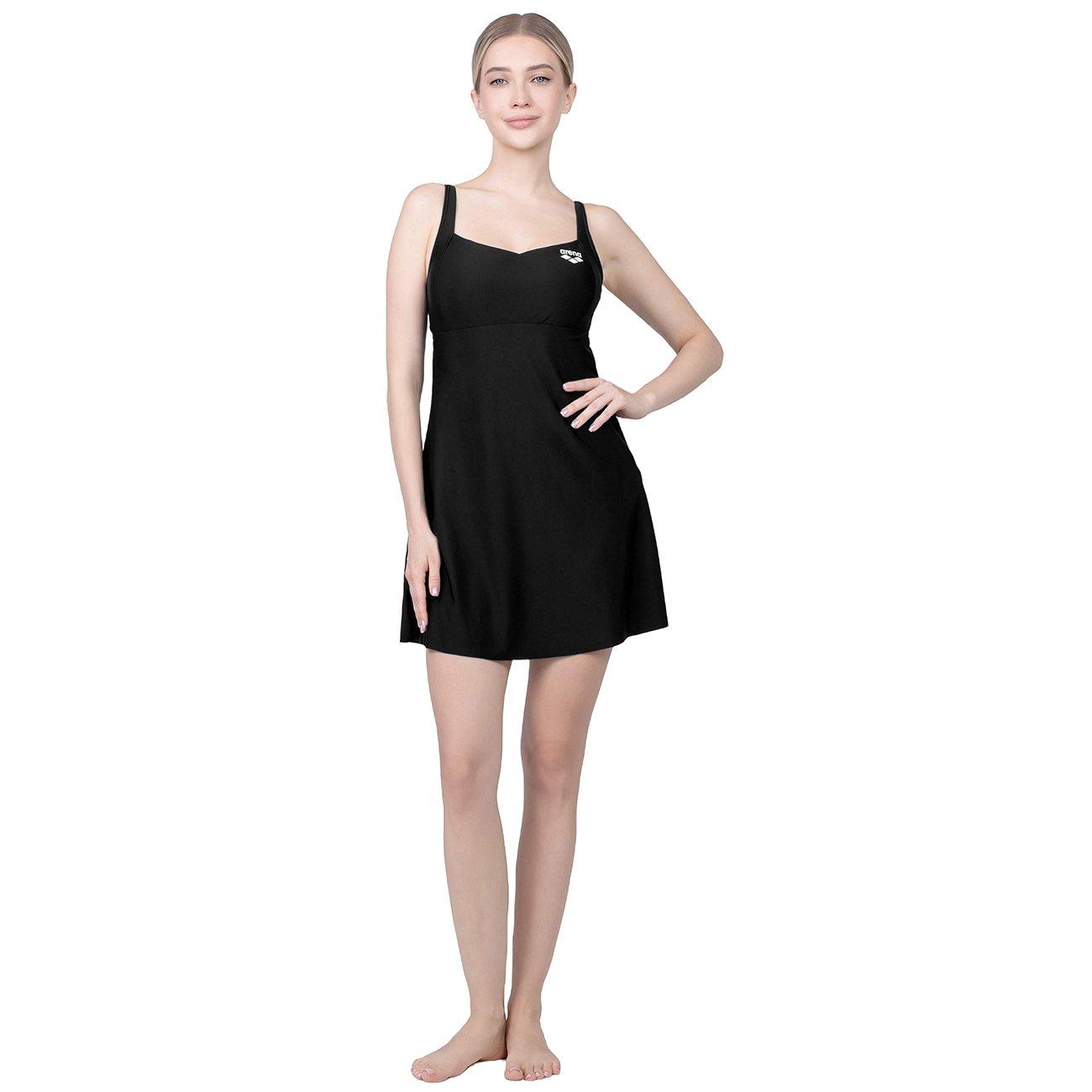 Black - Arena - Arena Swim Dress Ld64 - 2