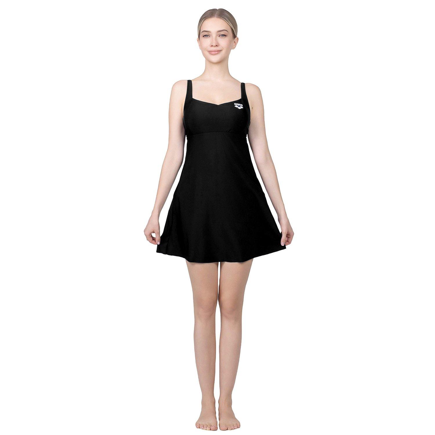 Black - Arena - Arena Swim Dress Ld64 - 3
