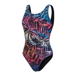 Speedo Placement U Back Swimsuit One Piece Womens