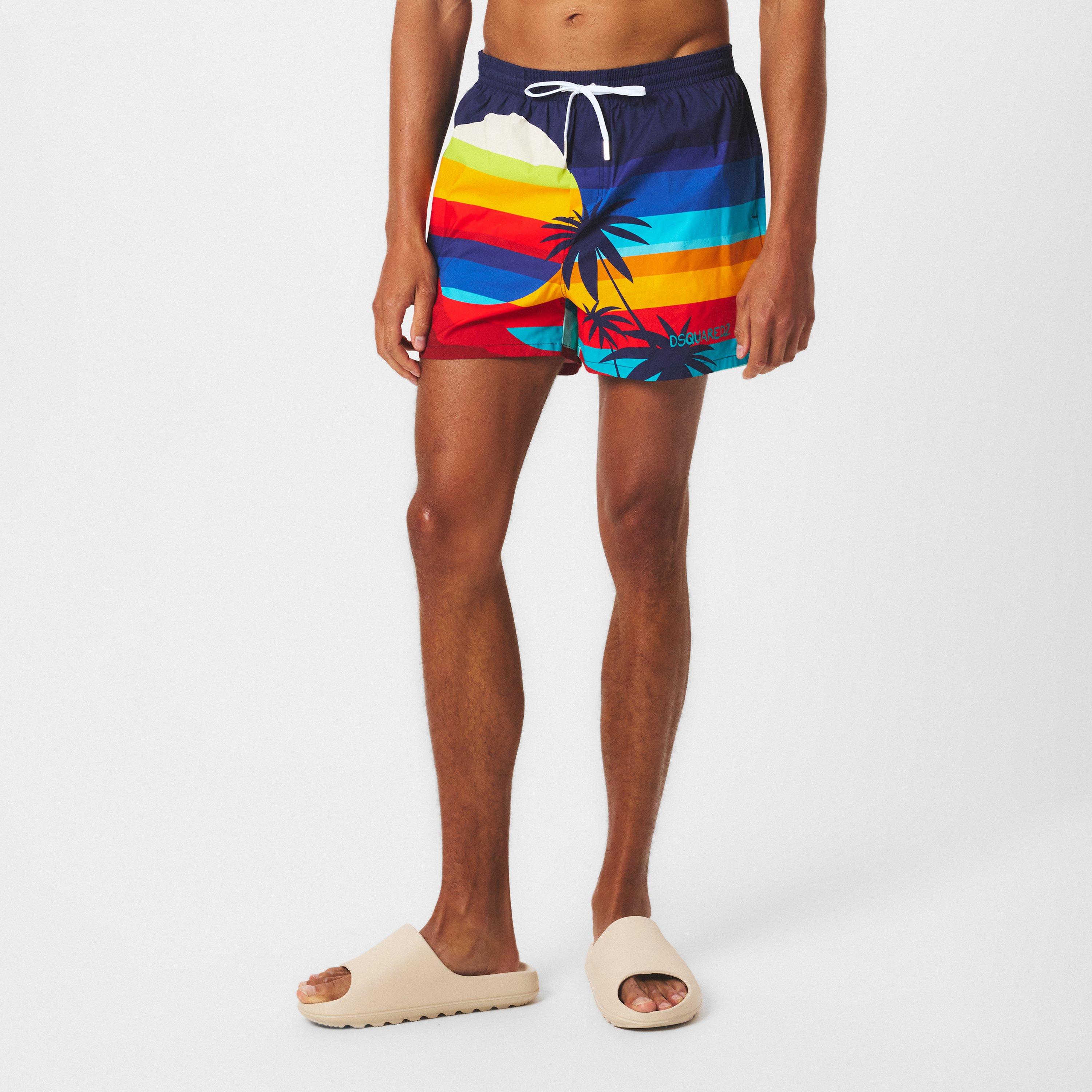 Mix Colours - DSquared2 - Men's Sunset Quick Dry Tailored Fit Swim Shorts - 3