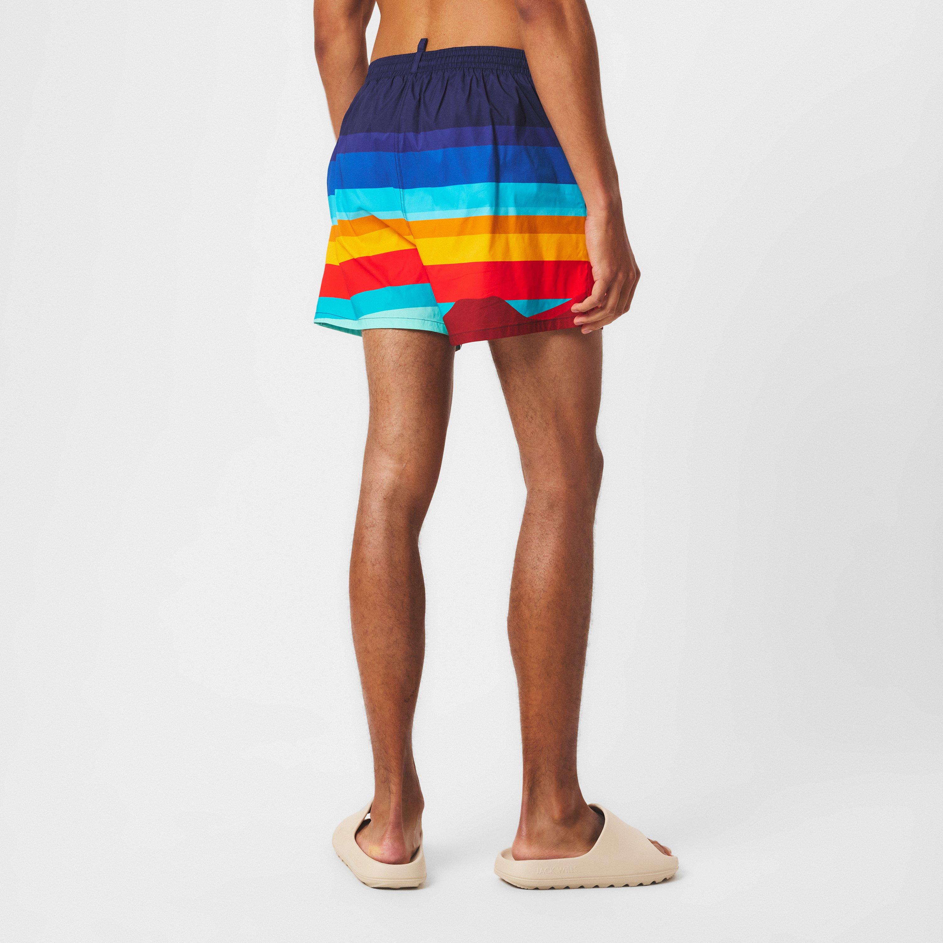 Mix Colours - DSquared2 - Men's Sunset Quick Dry Tailored Fit Swim Shorts - 4