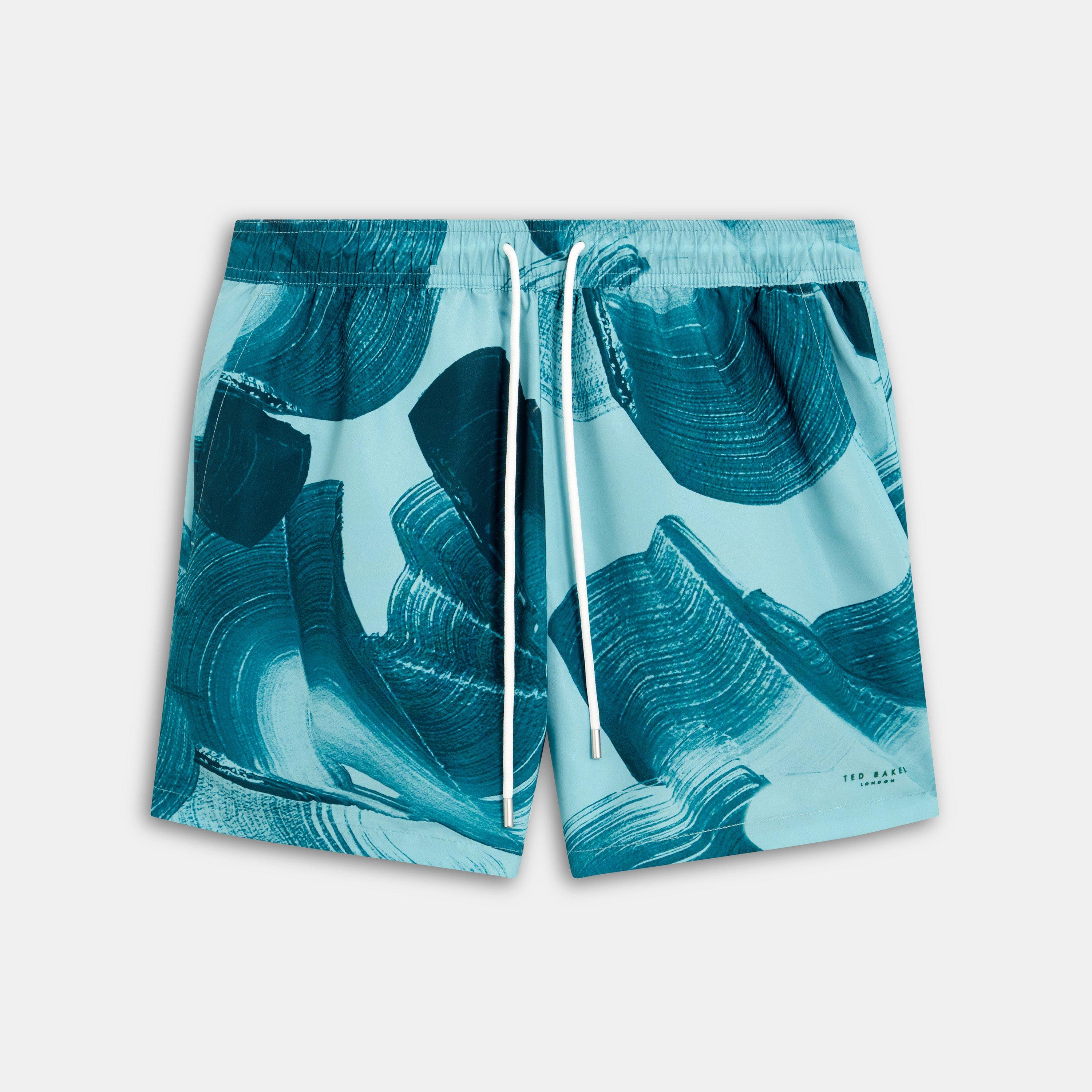 Ted Baker Men's Printed Swim Short - Turquoise - M (3)