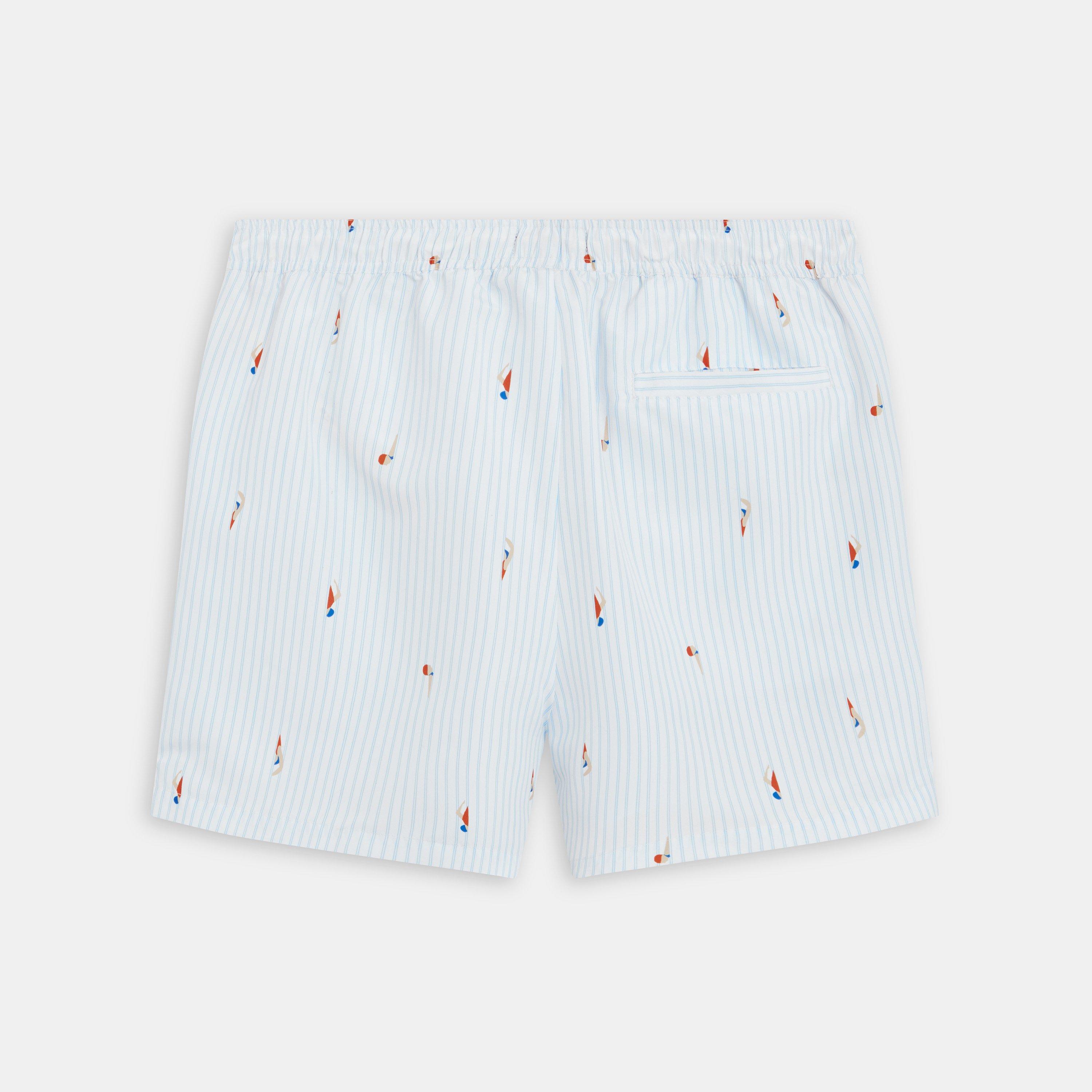 Blue - Ted Baker - Ted Baker Stripe Swim Short - 2