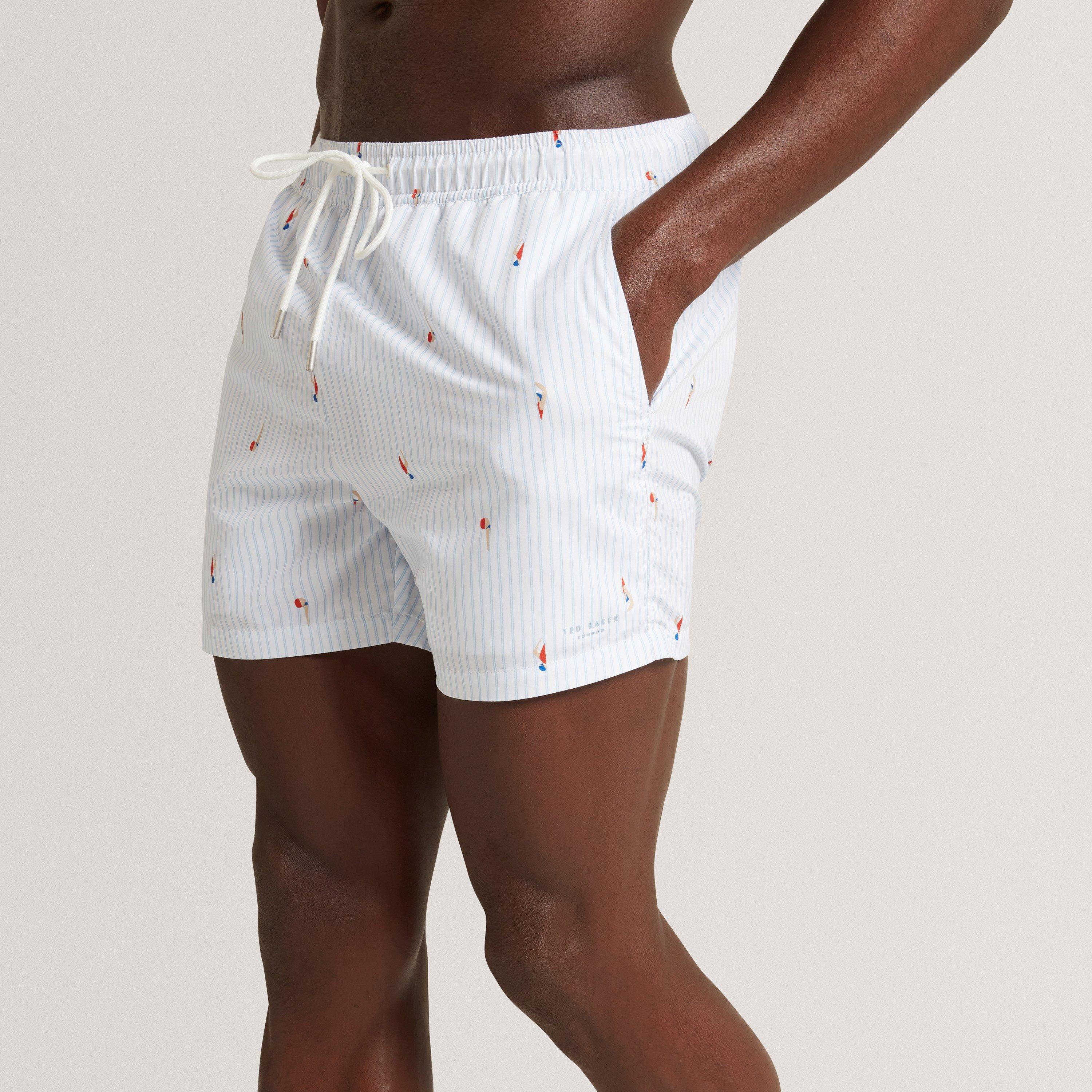Blue - Ted Baker - Ted Baker Stripe Swim Short - 3