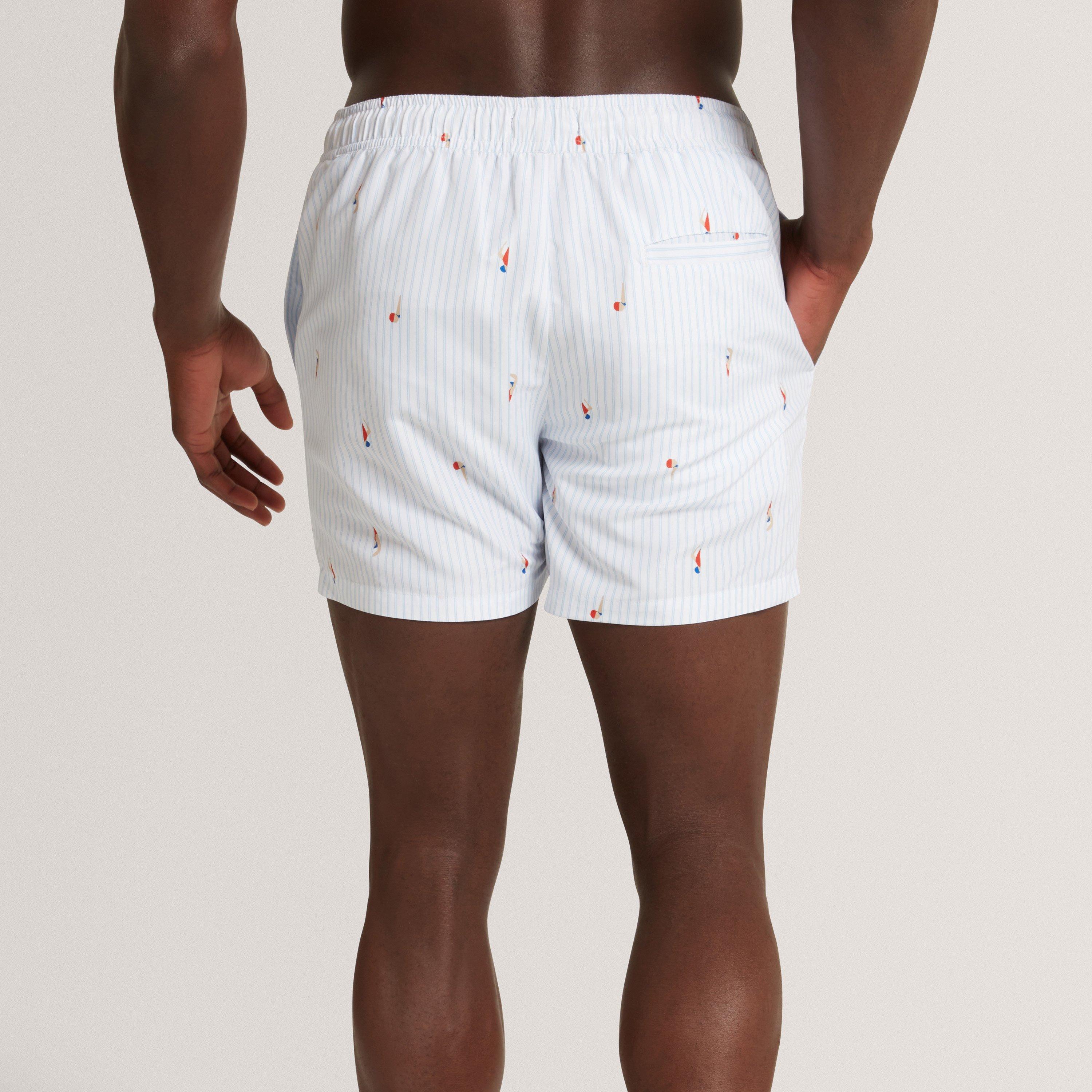 Blue - Ted Baker - Ted Baker Stripe Swim Short - 4