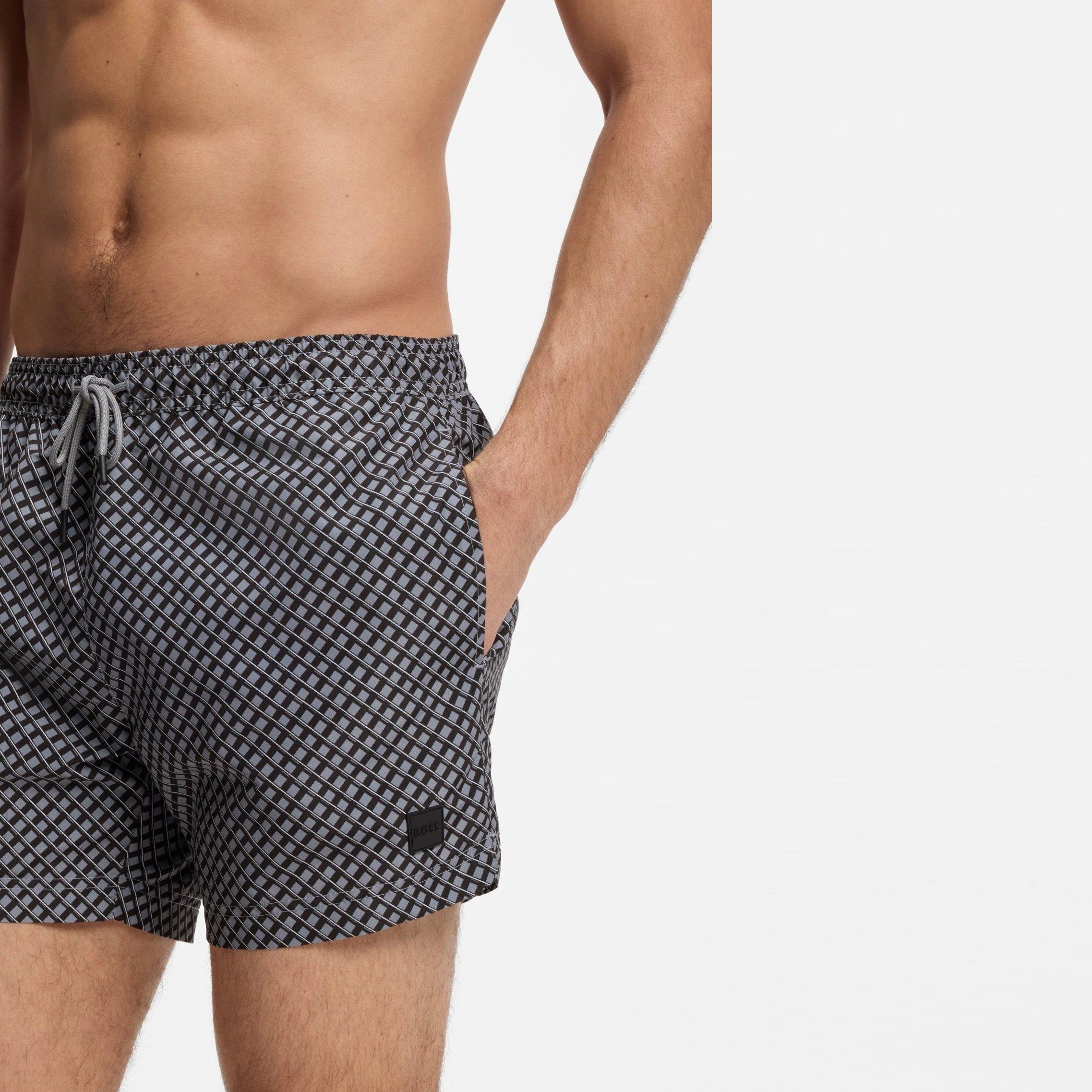 Dark Grey 079 - Boss - Men's Swim Shorts - 4