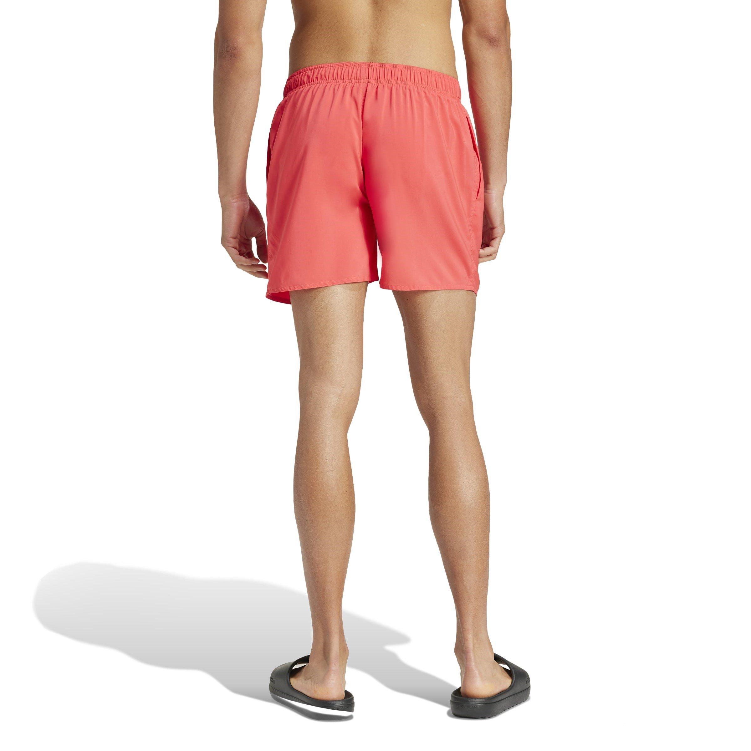 Lucid Red/White - adidas - Water React 5inch Swim Shorts Mens - 3