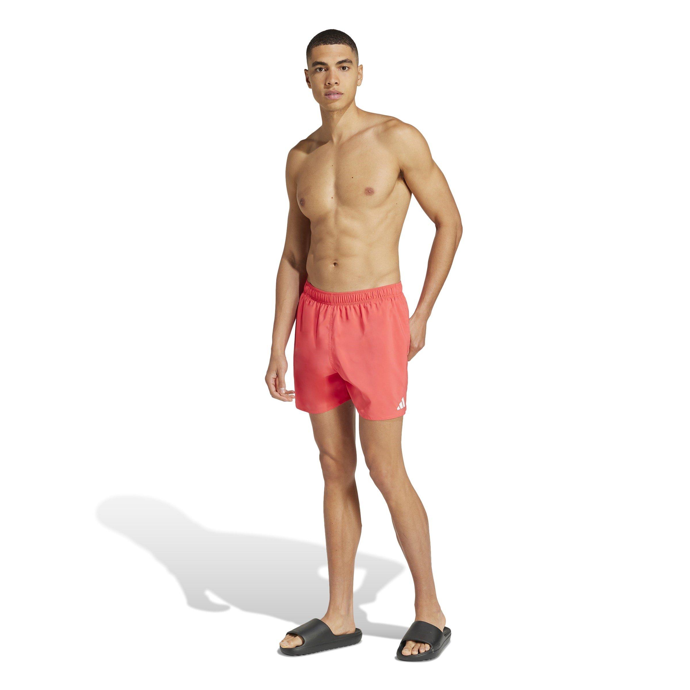 Lucid Red/White - adidas - Water React 5inch Swim Shorts Mens - 6