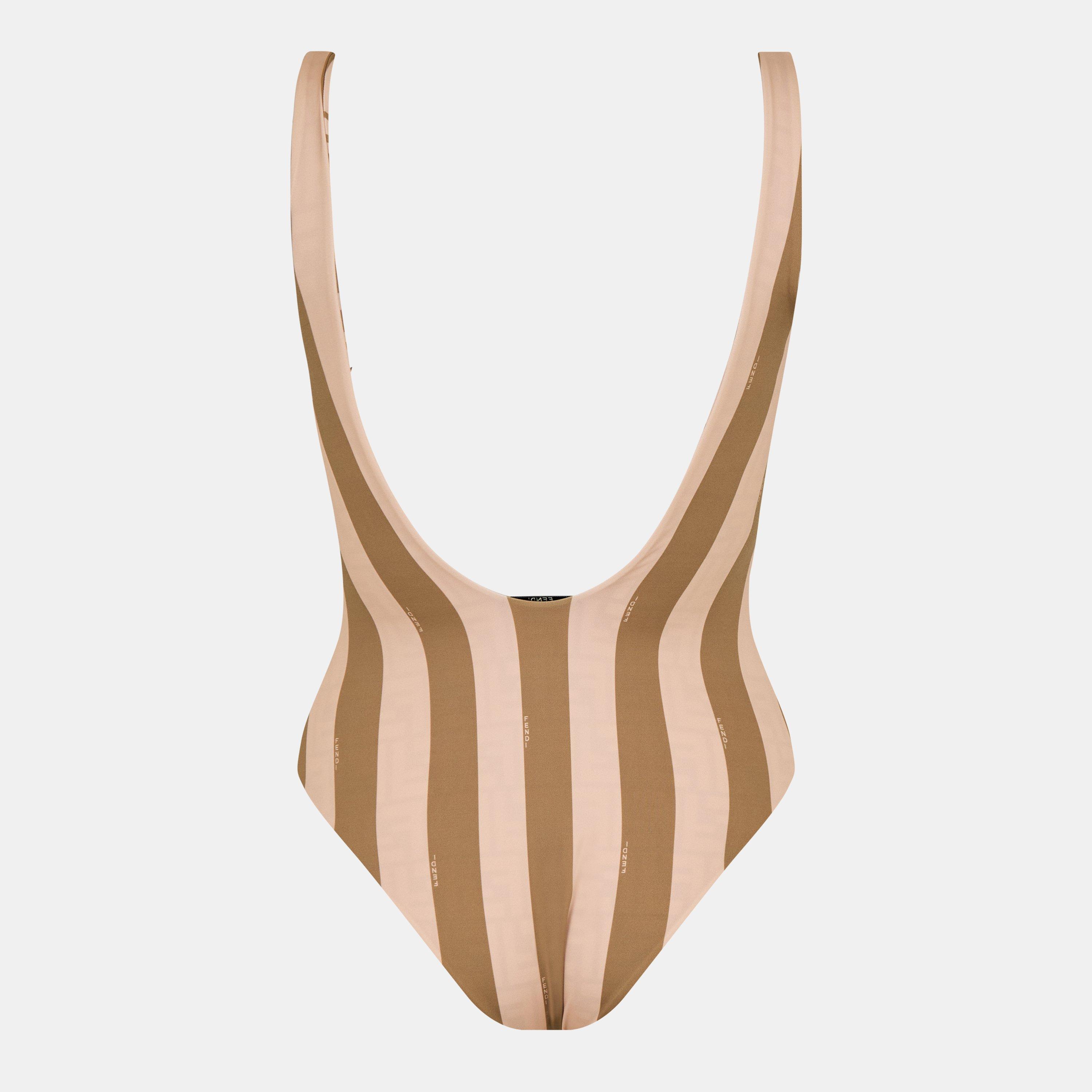 Toffee/Strawb - Fendi - Reversible Swimsuit - 2