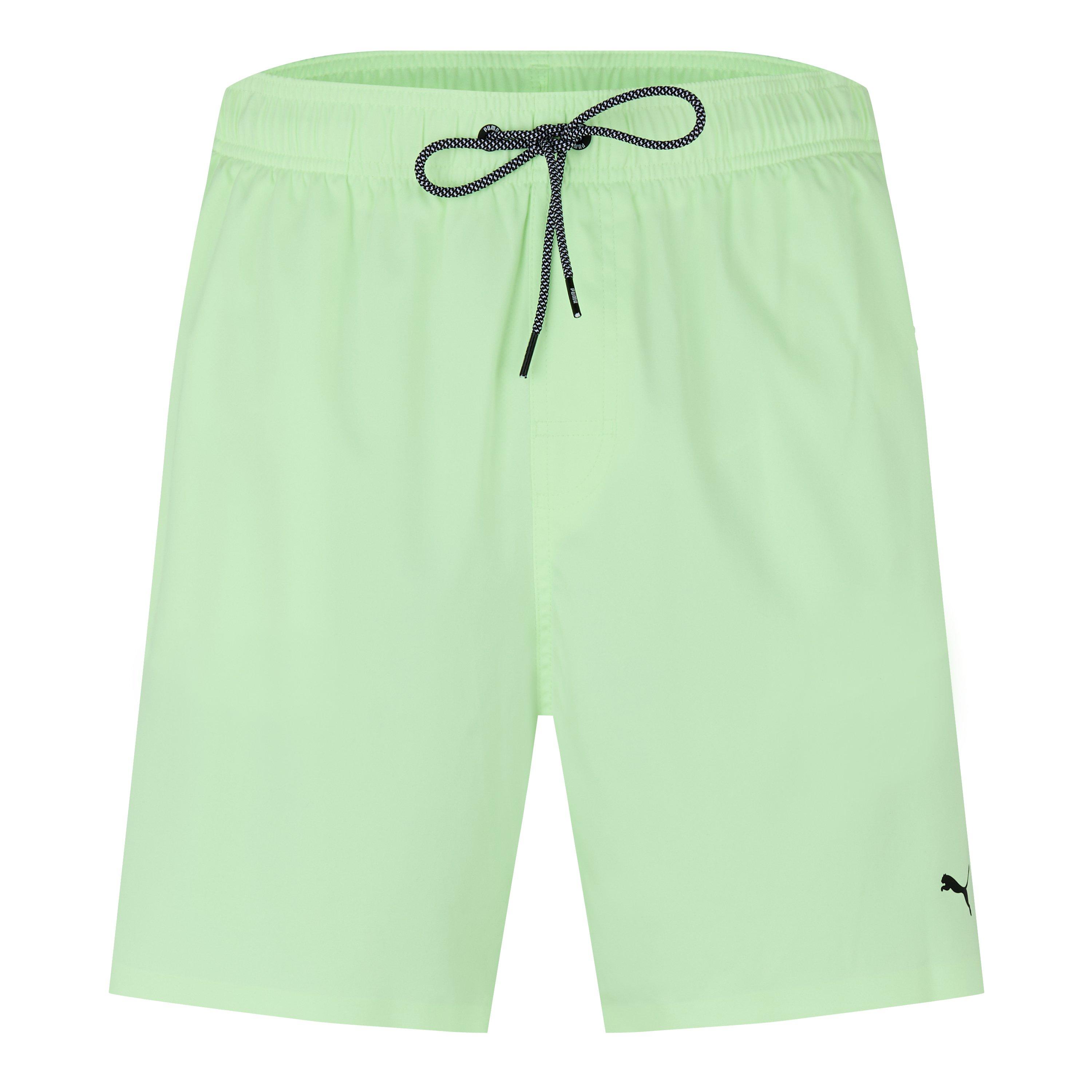 Puma Men's Medium Length Swim Shorts - Fizzy Yellow - XS