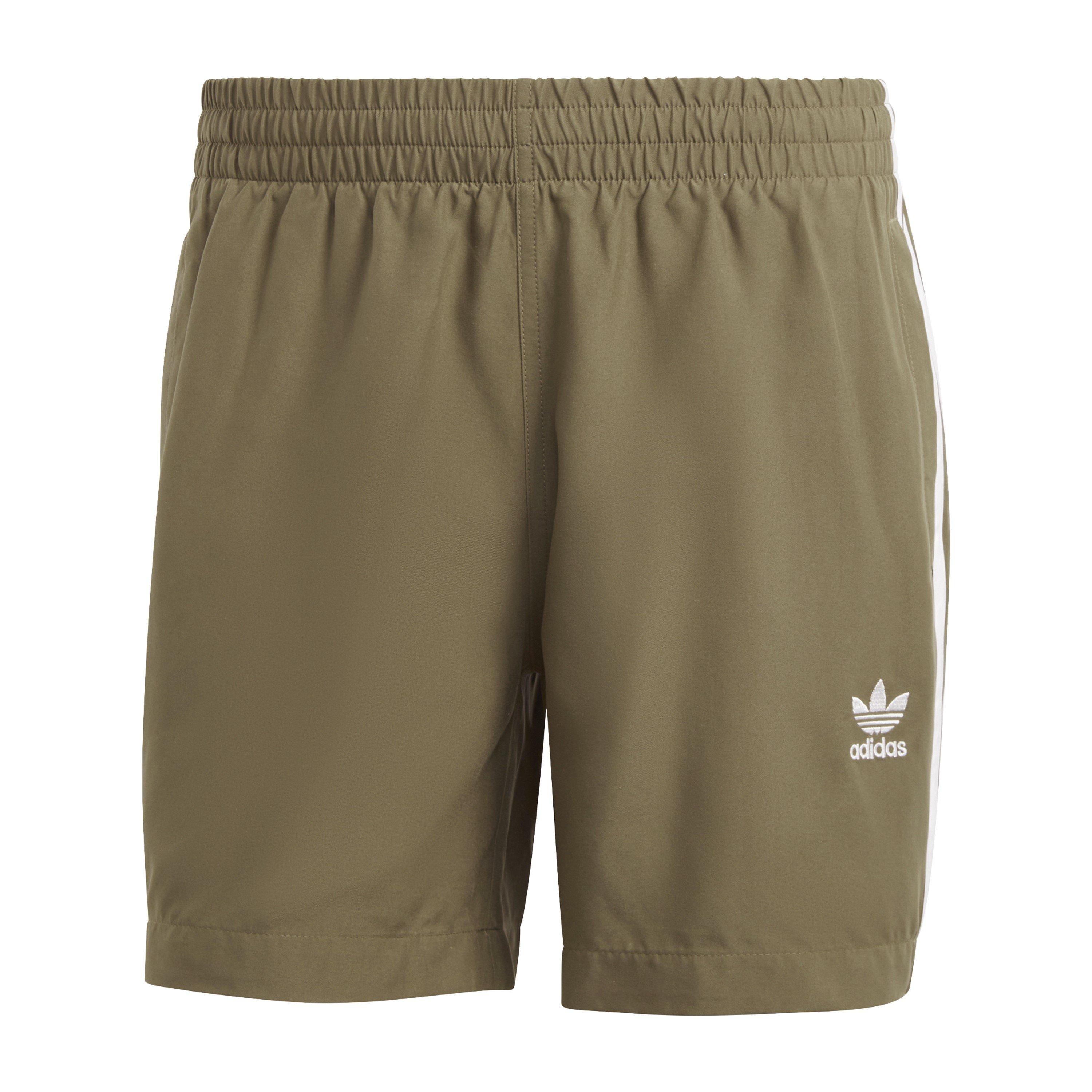 Adidas Men's Ori Swim Shorts - Olive/White - M