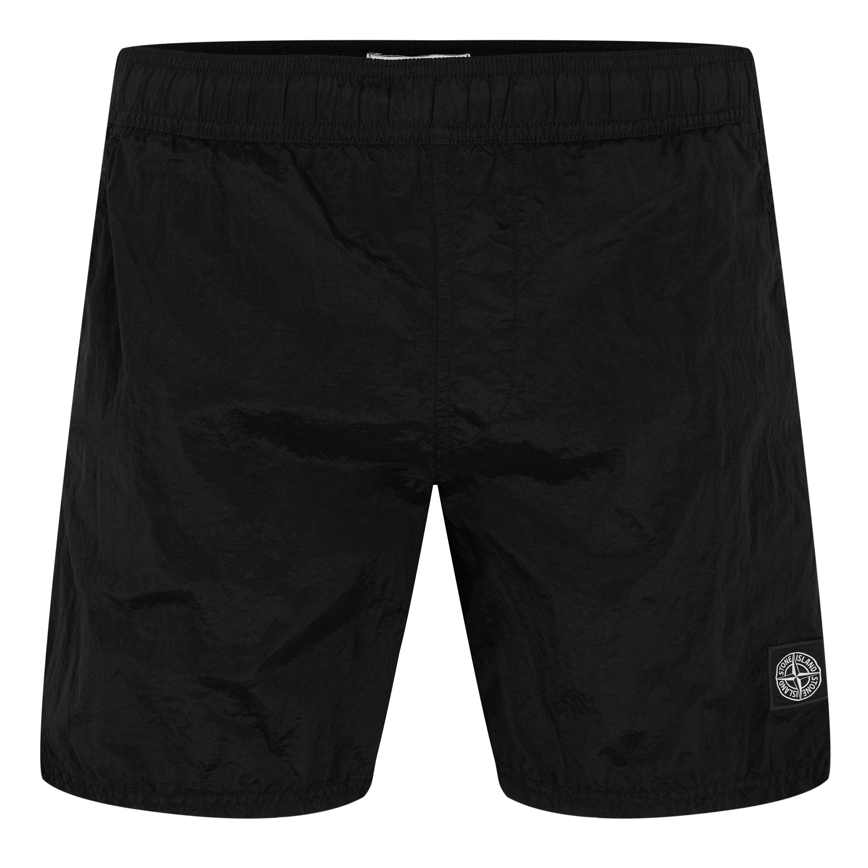 Nero A0029 - Stone Island - Men's Iridescent Nylon Swim Trunks - 1