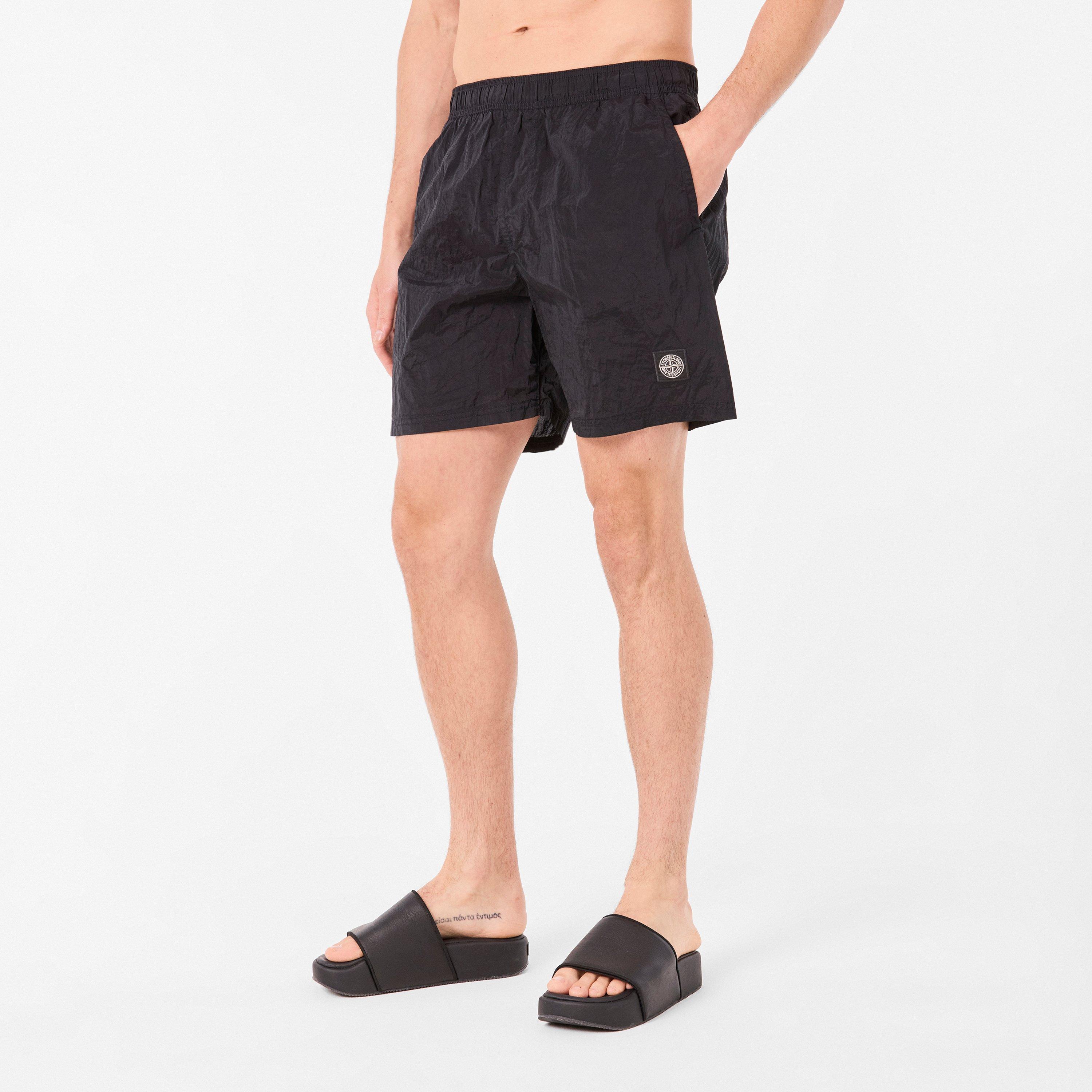 Nero A0029 - Stone Island - Men's Iridescent Nylon Swim Trunks - 3