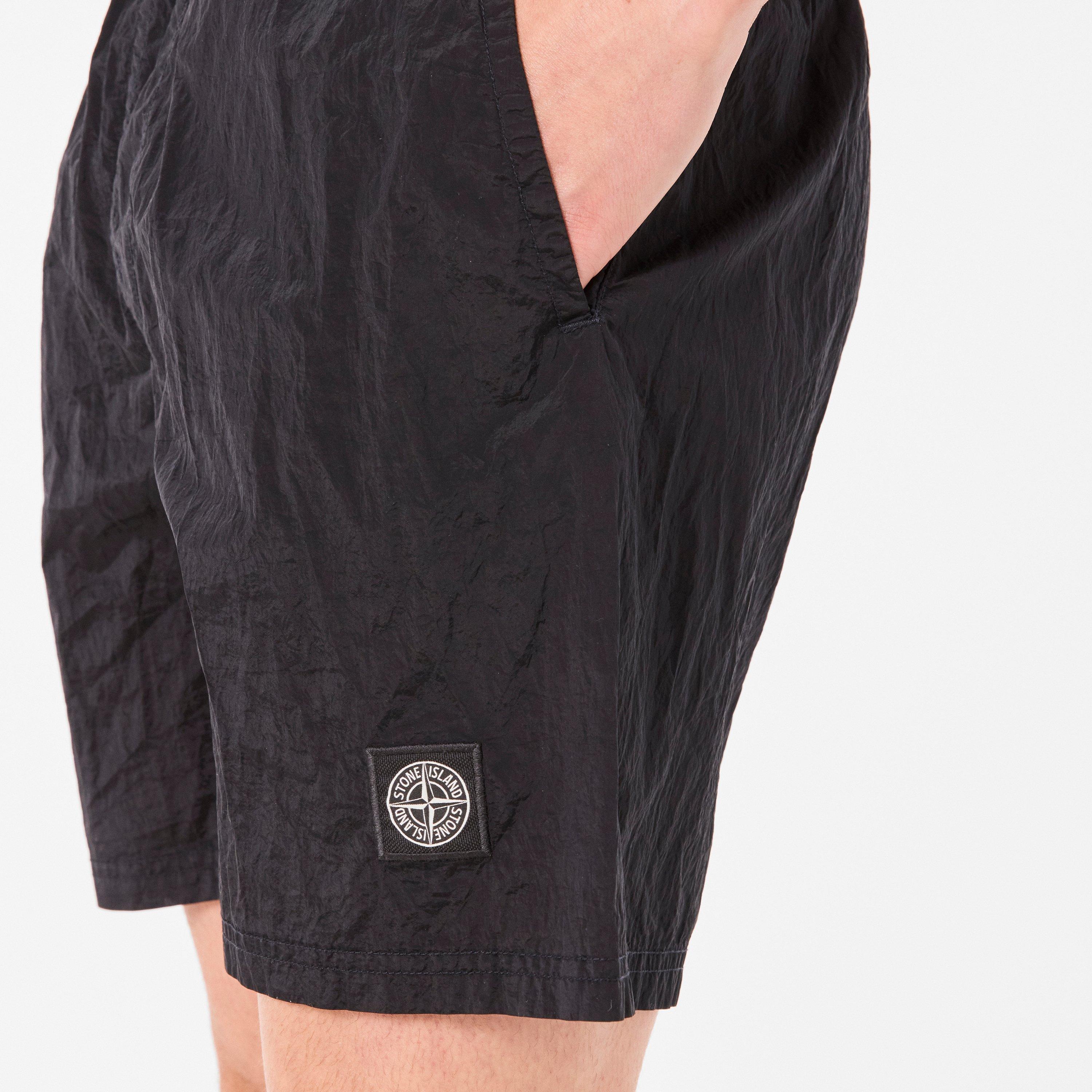 Nero A0029 - Stone Island - Men's Iridescent Nylon Swim Trunks - 5