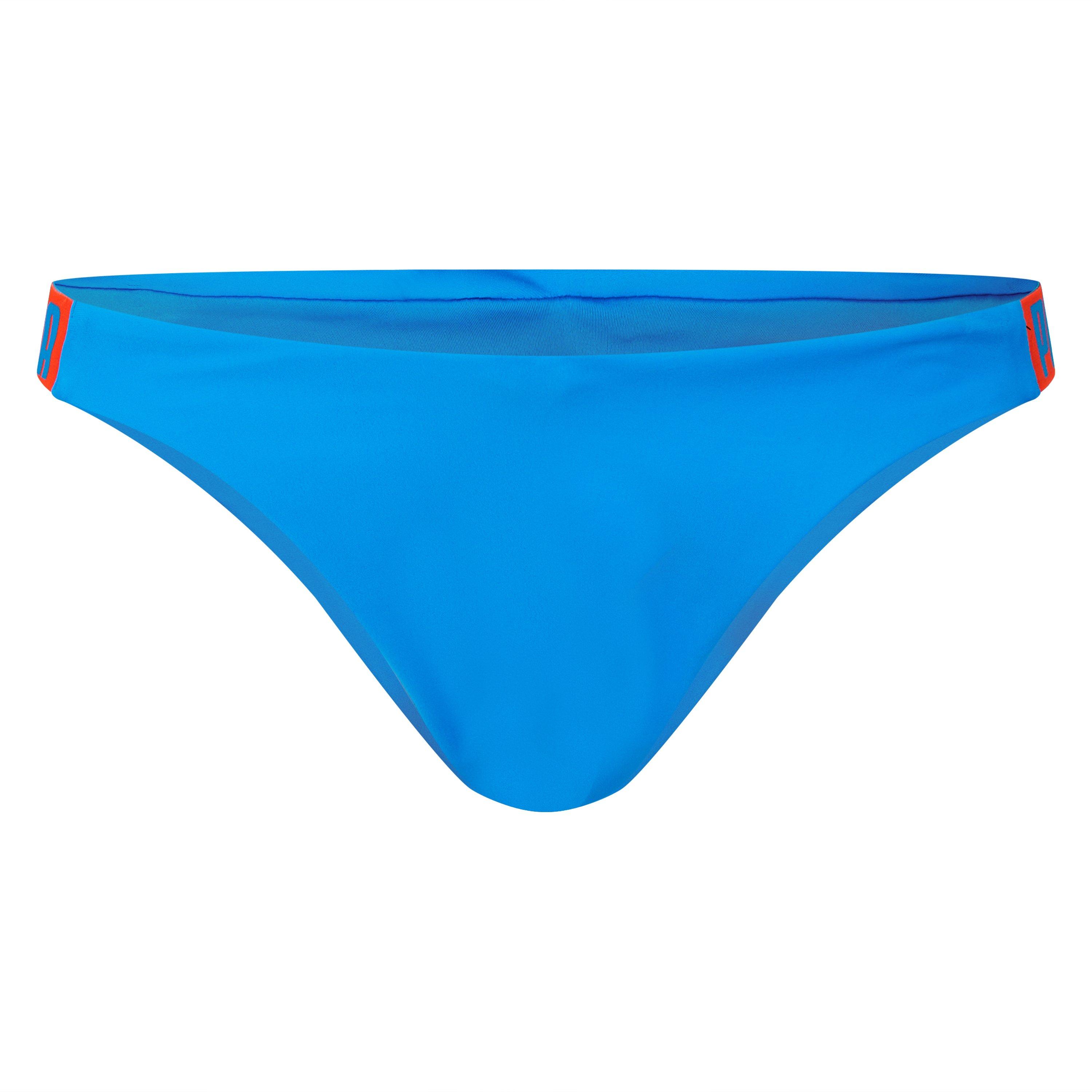 Puma Women's V-Shape Brazilian Bikini Bottom - Blue Combo - 16 (XL)