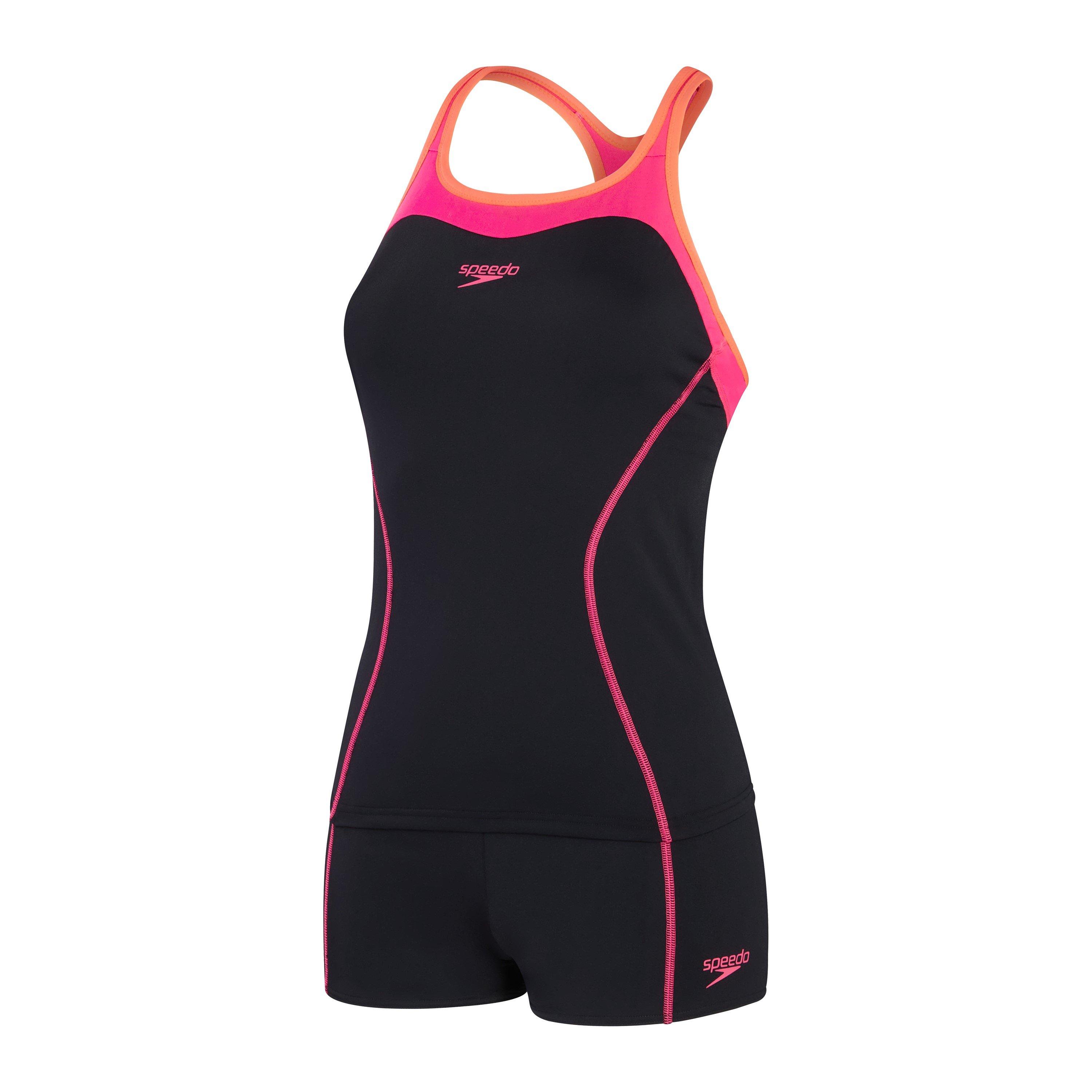 Black/Pink - Speedo - Women's One Piece Swimsuit - 1