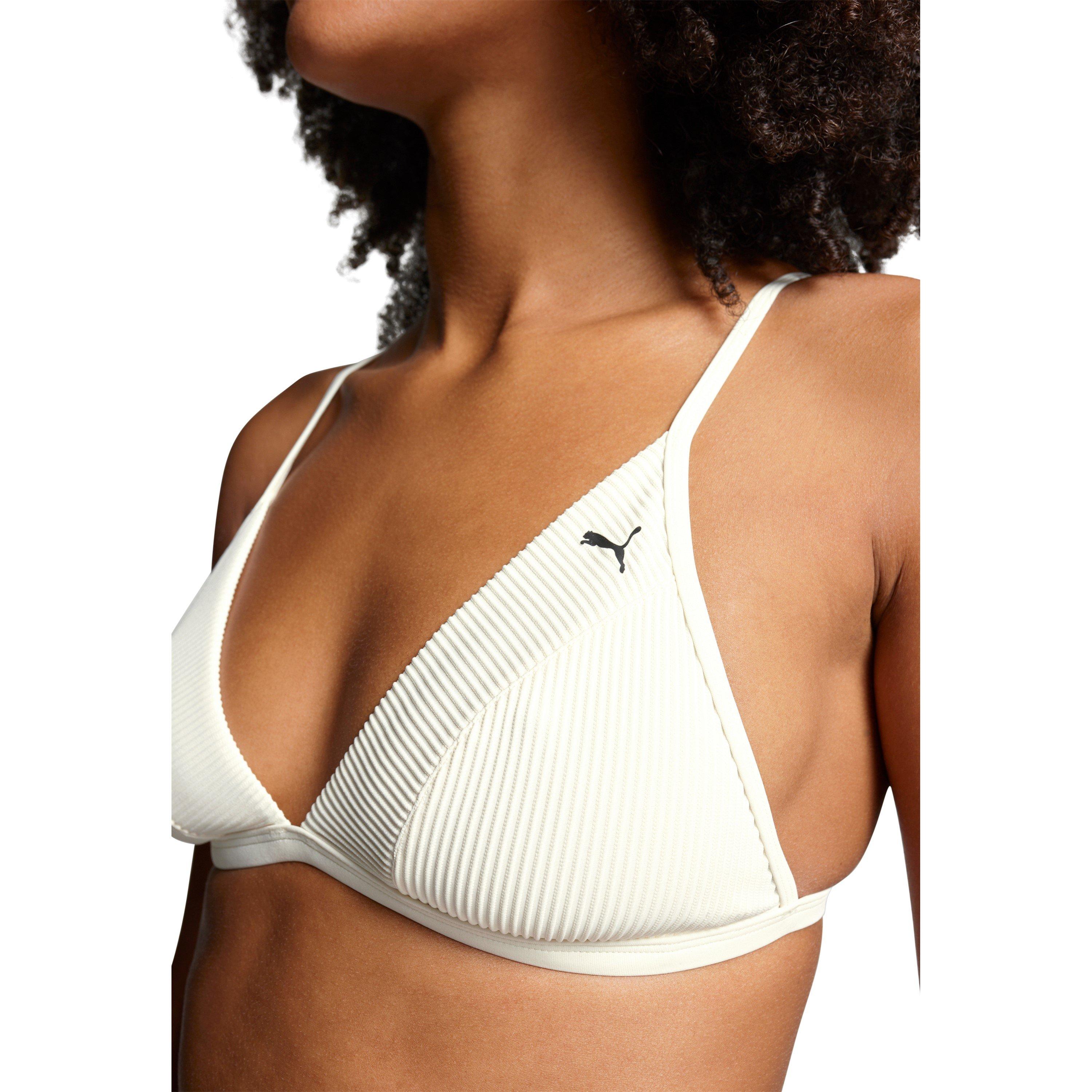 White Combo - Puma - Women's Ribbed Triangle Bikini - 5