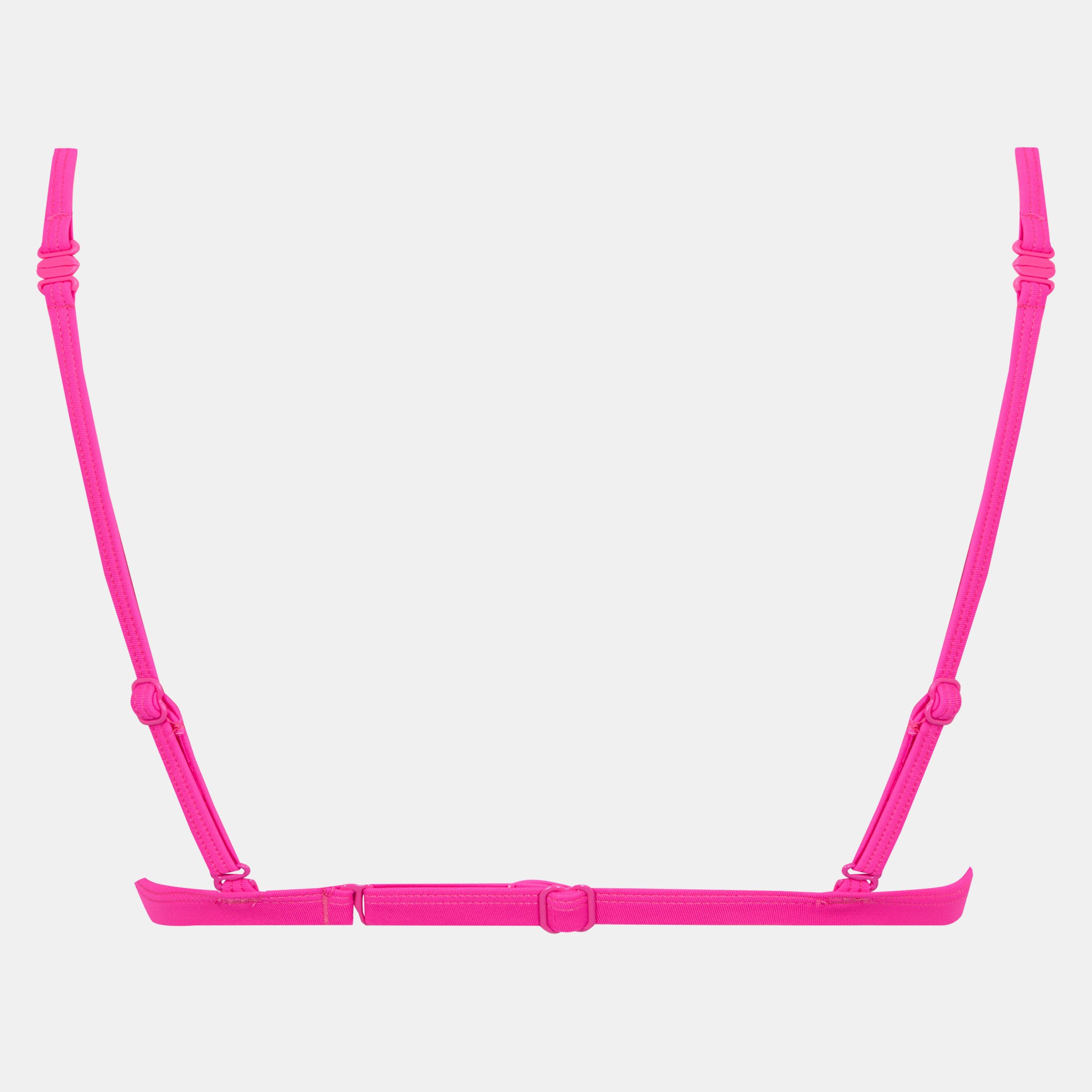 Neon Pink - Puma - Women's Ribbed Triangle Bikini - 2