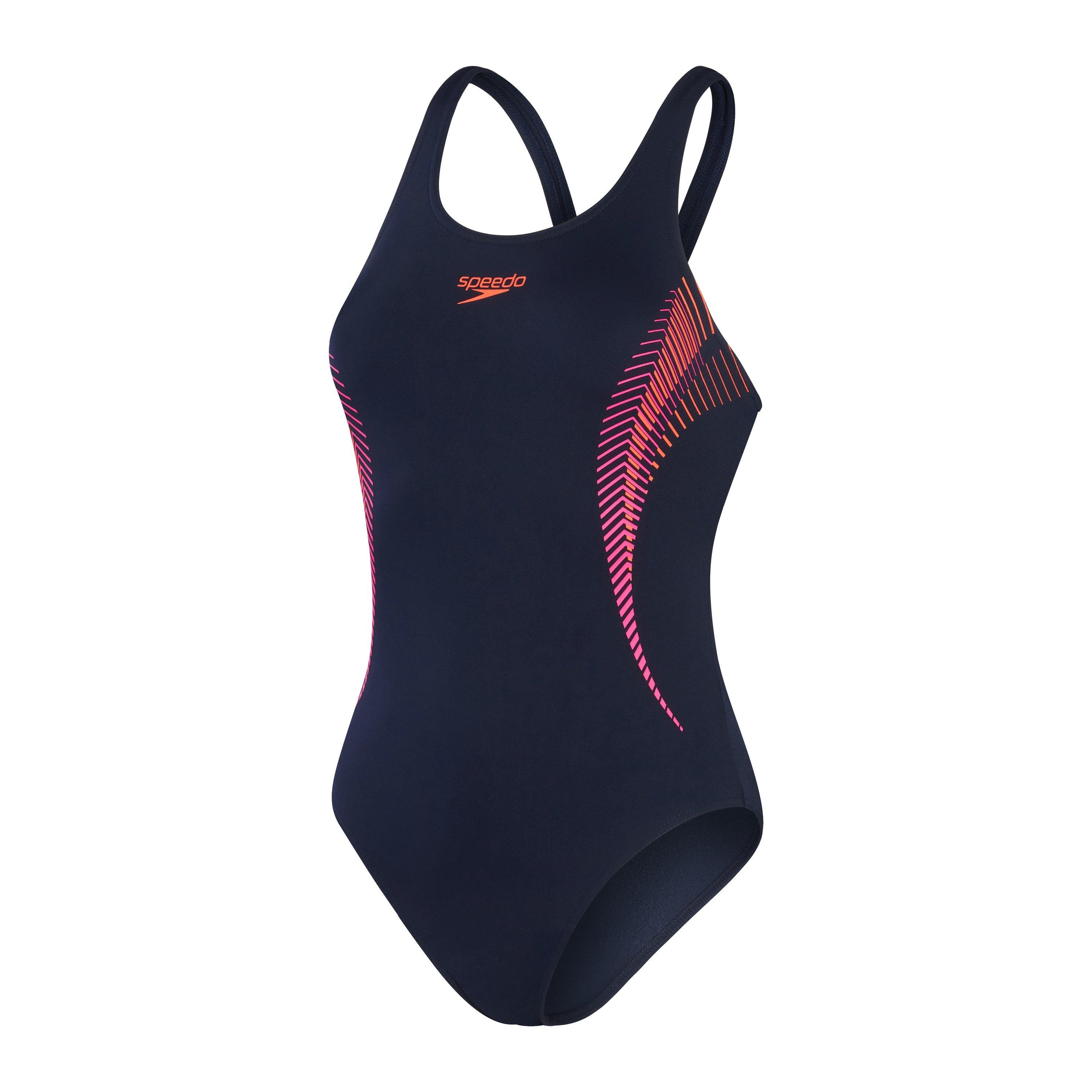 Speedo Women's One Piece Swimsuit - Navy/Pink - 30 (XS)