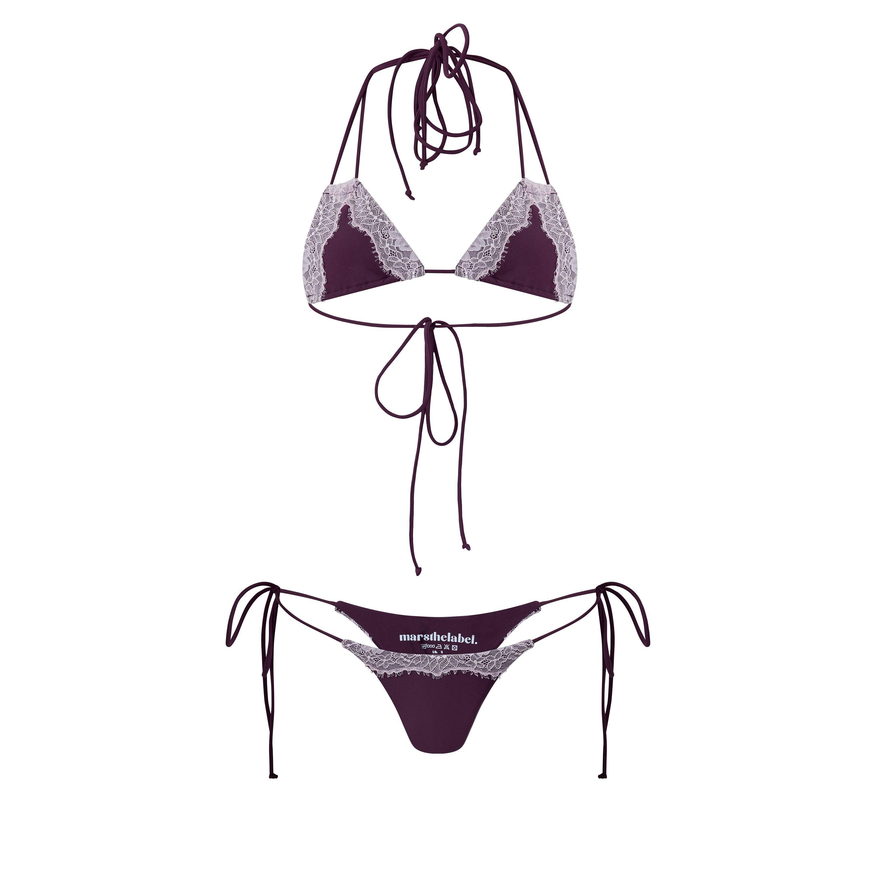 Plum Pink - Mars The Label - Women's Taliyah Bikini Set - 1
