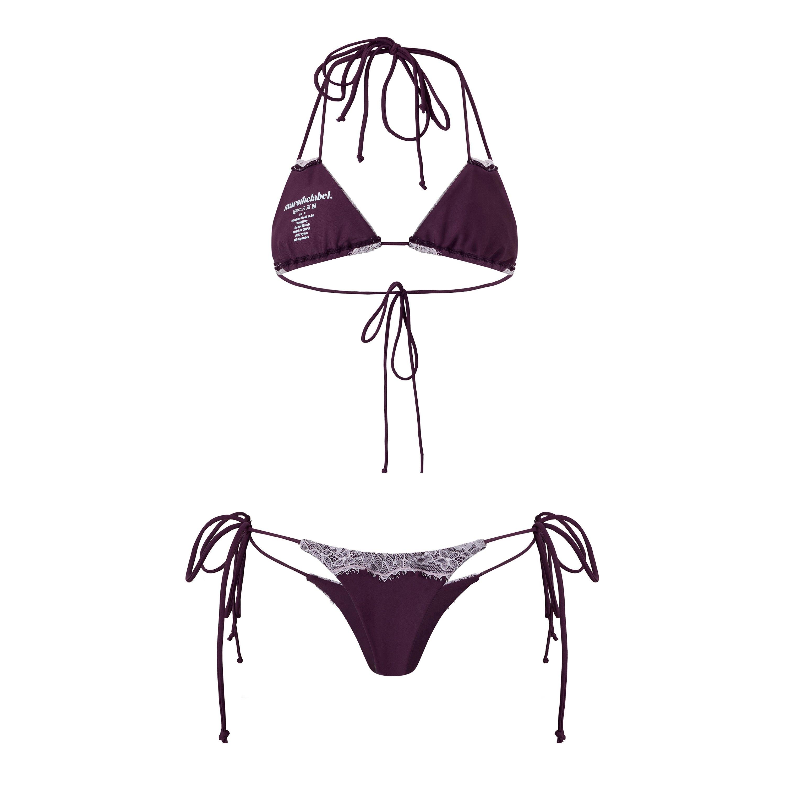 Plum Pink - Mars The Label - Women's Taliyah Bikini Set - 2