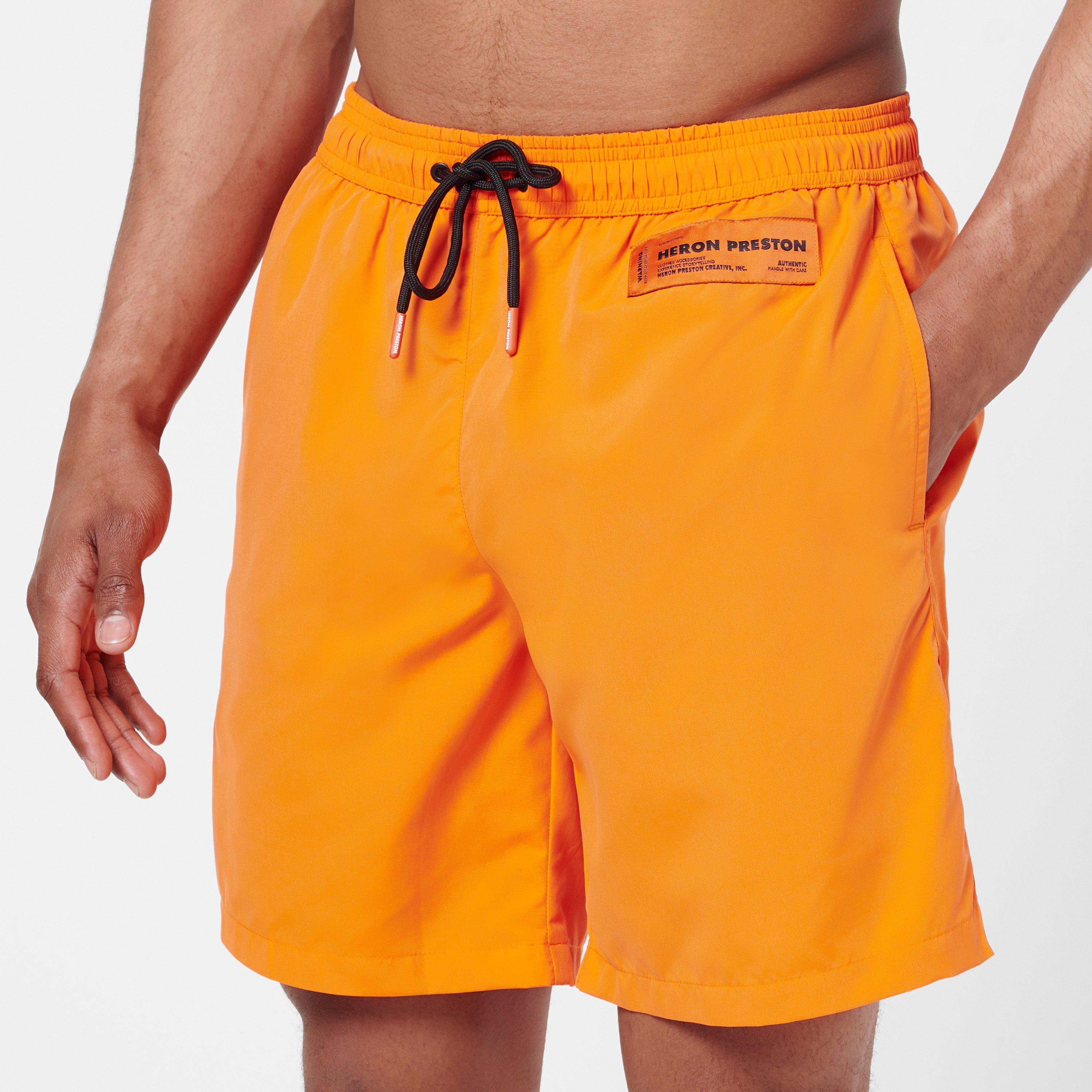 Orange 2200 - Heron Preston - Logo Patch Swim Shorts - 4