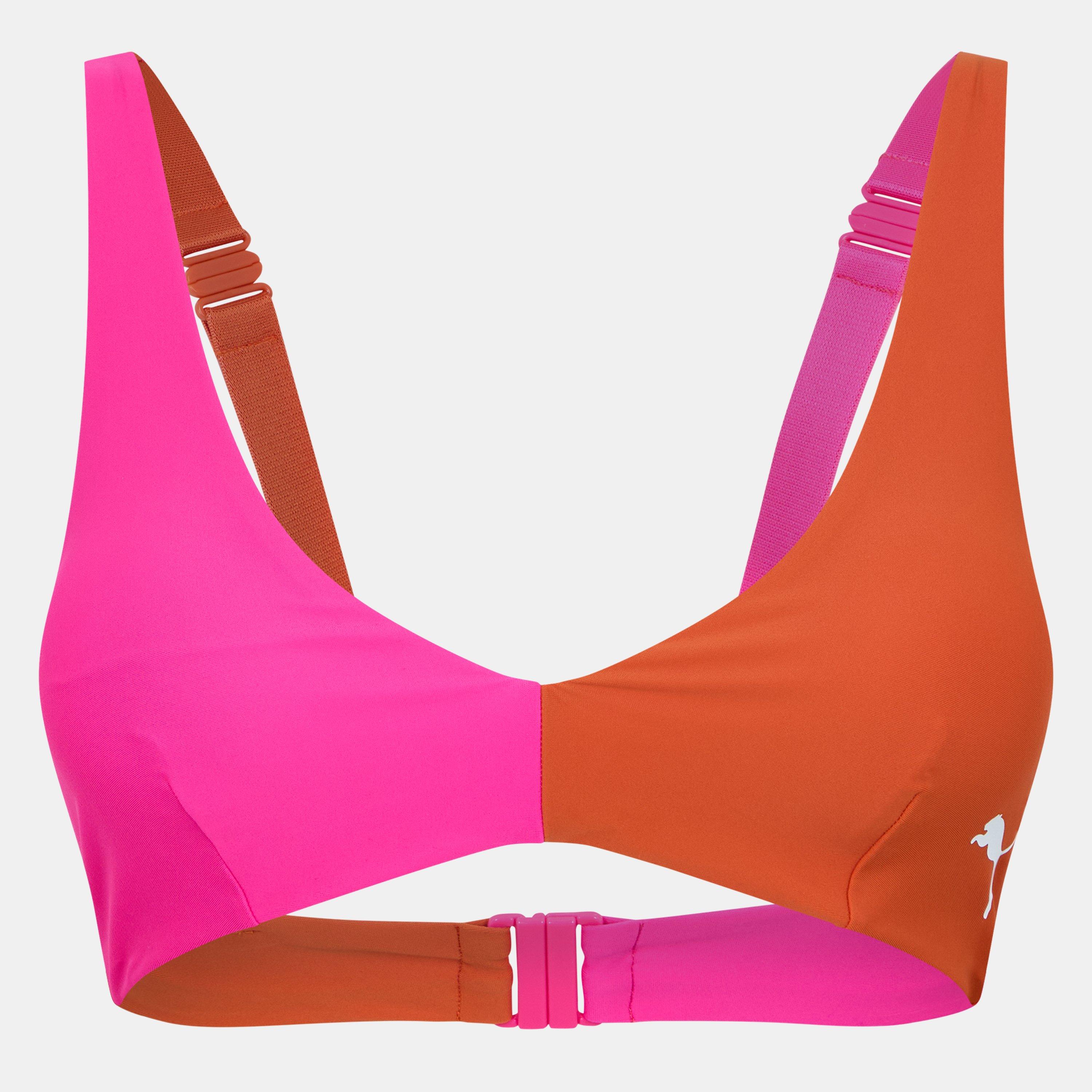 Puma Women's Plunge Bikini - Pink / Chili - 10 (S)