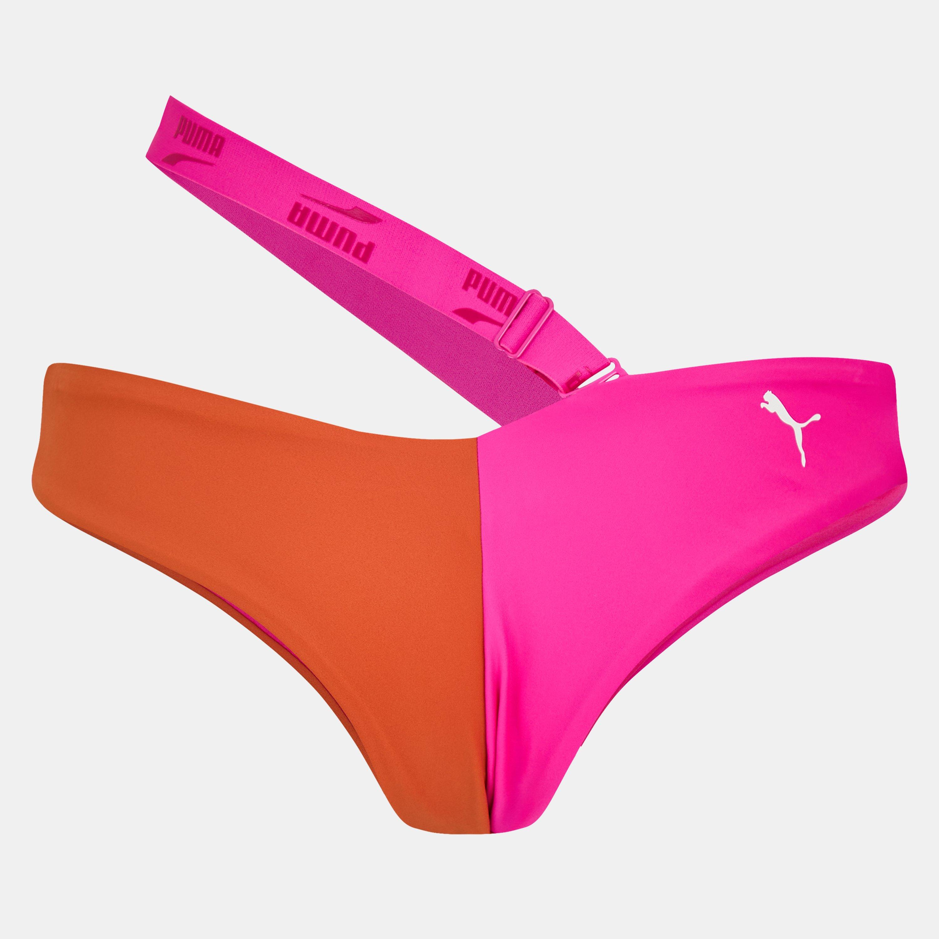 Pink / Chili - Puma - V-Shape Plunge Bikini - 2