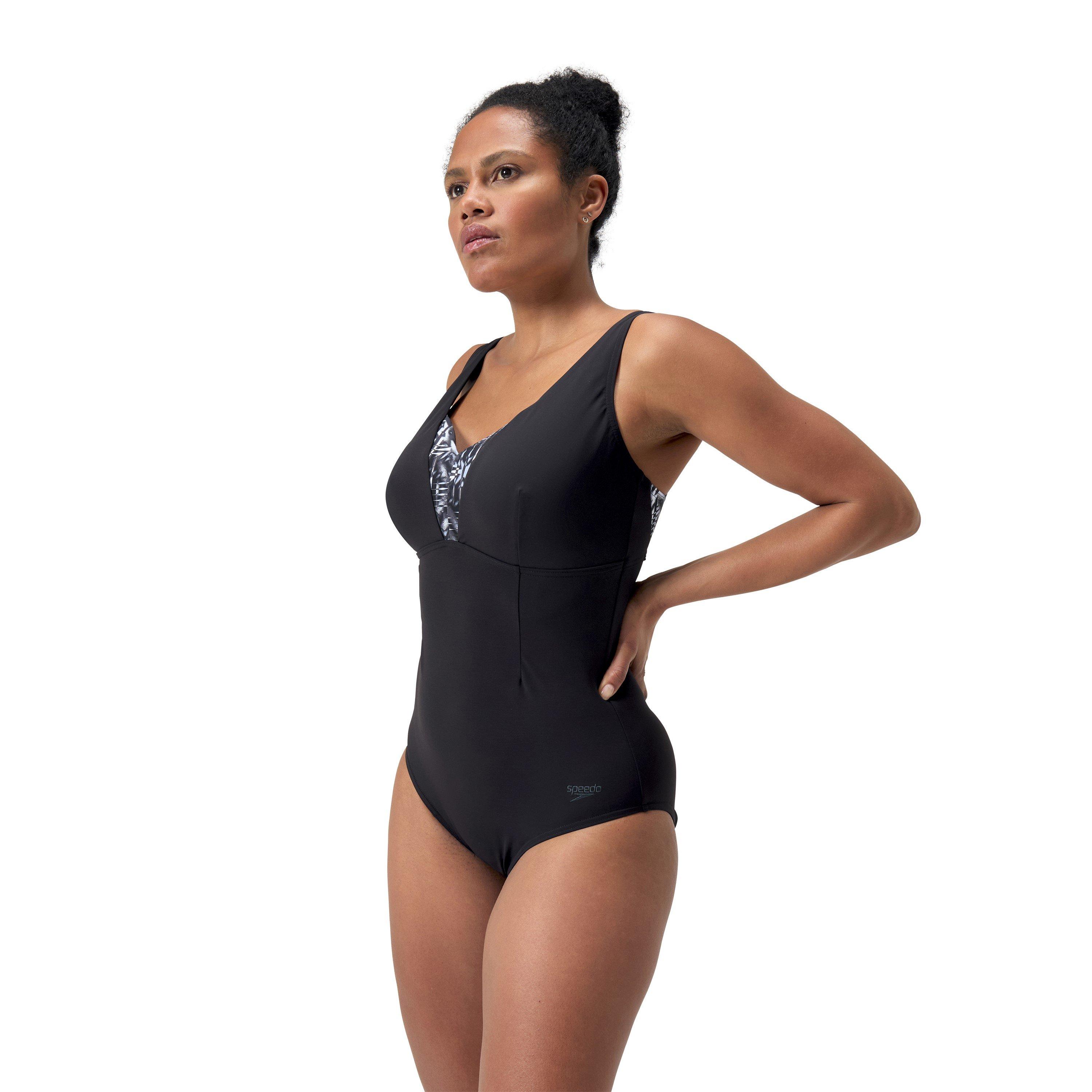 Black/Grey - Speedo - Women's One Piece Swimsuit - 1