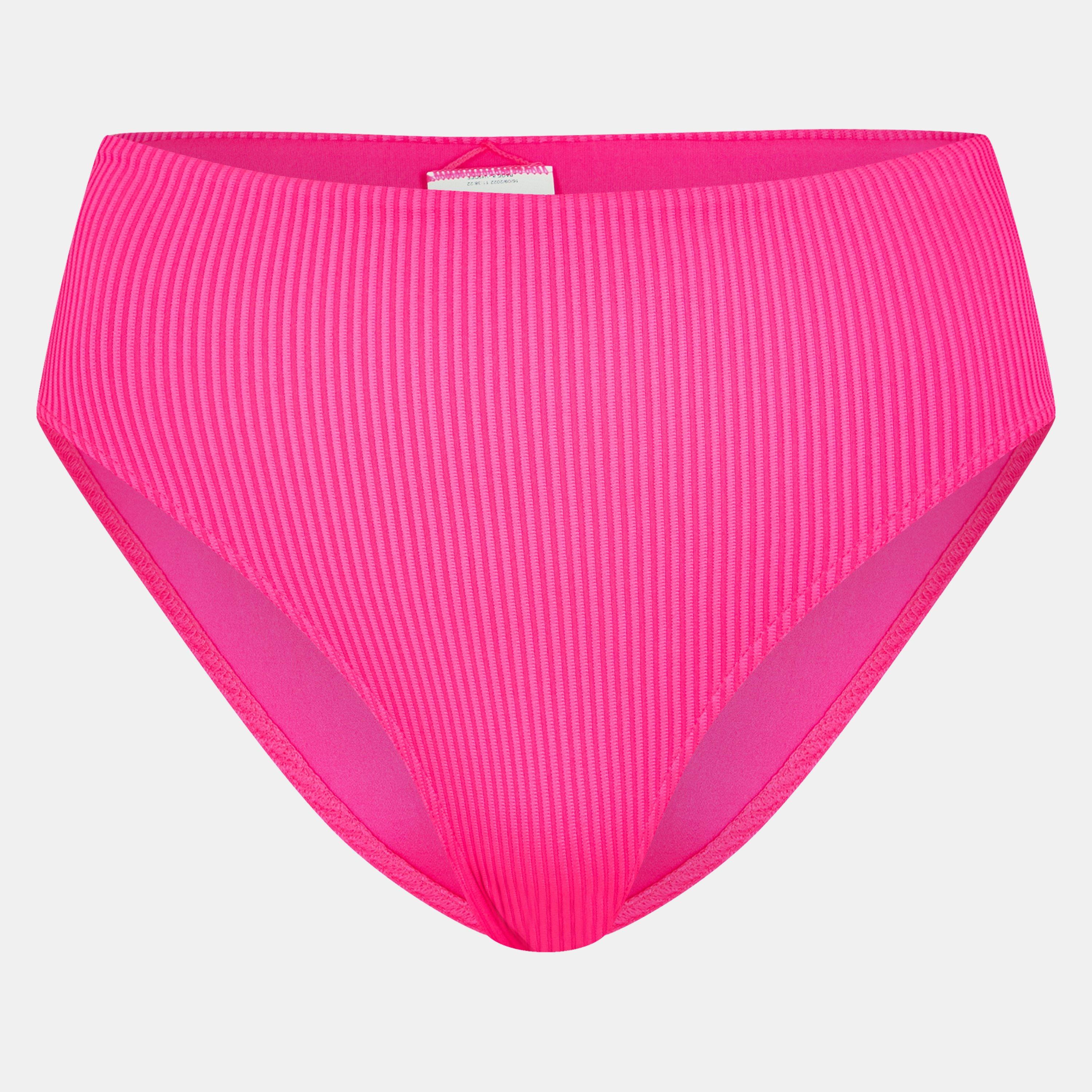 Puma Women's Heavyweight Bikini Bottom - Neon Pink - 16 (XL)