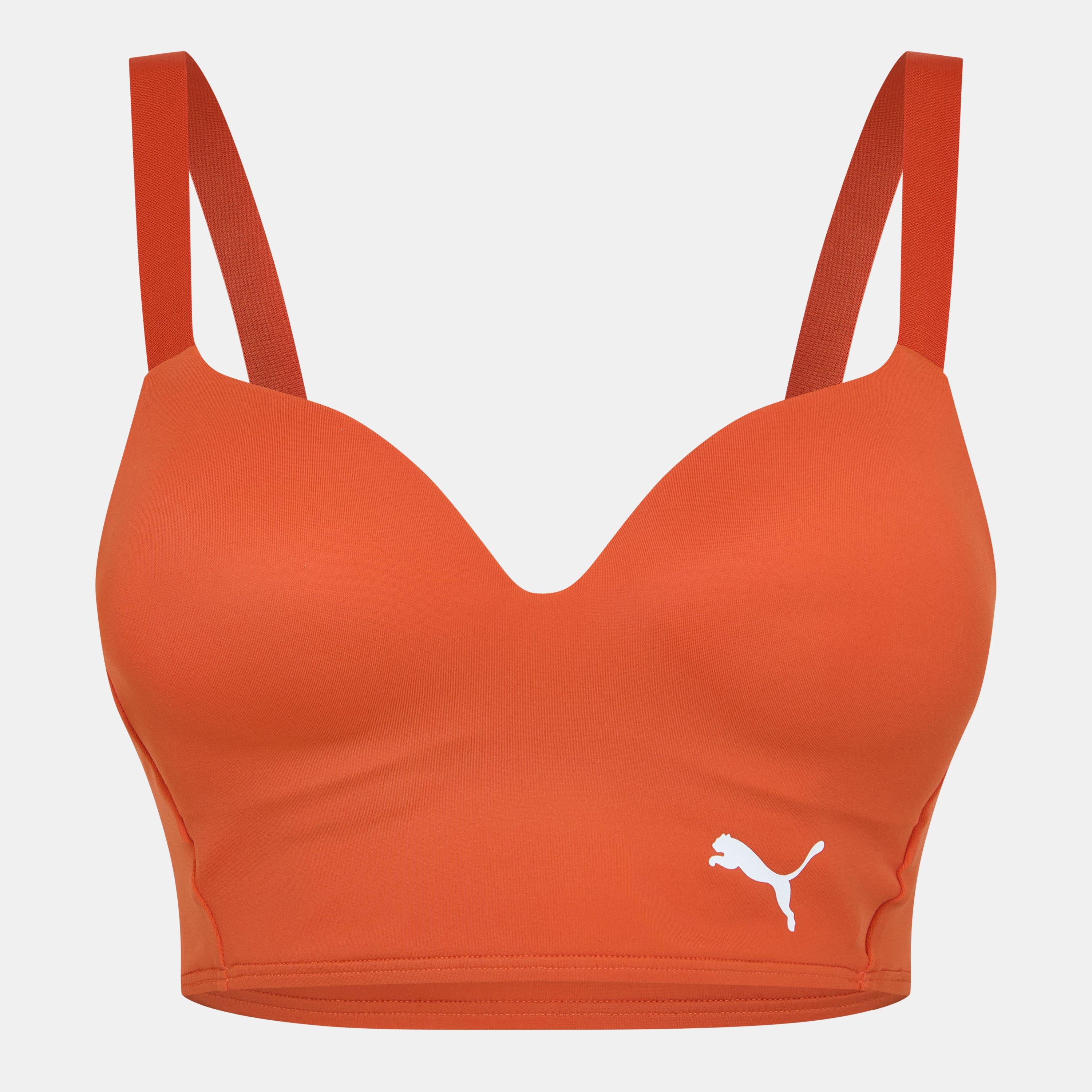 Pink / Chili - Puma - Padded Crop Top Bikini - 1