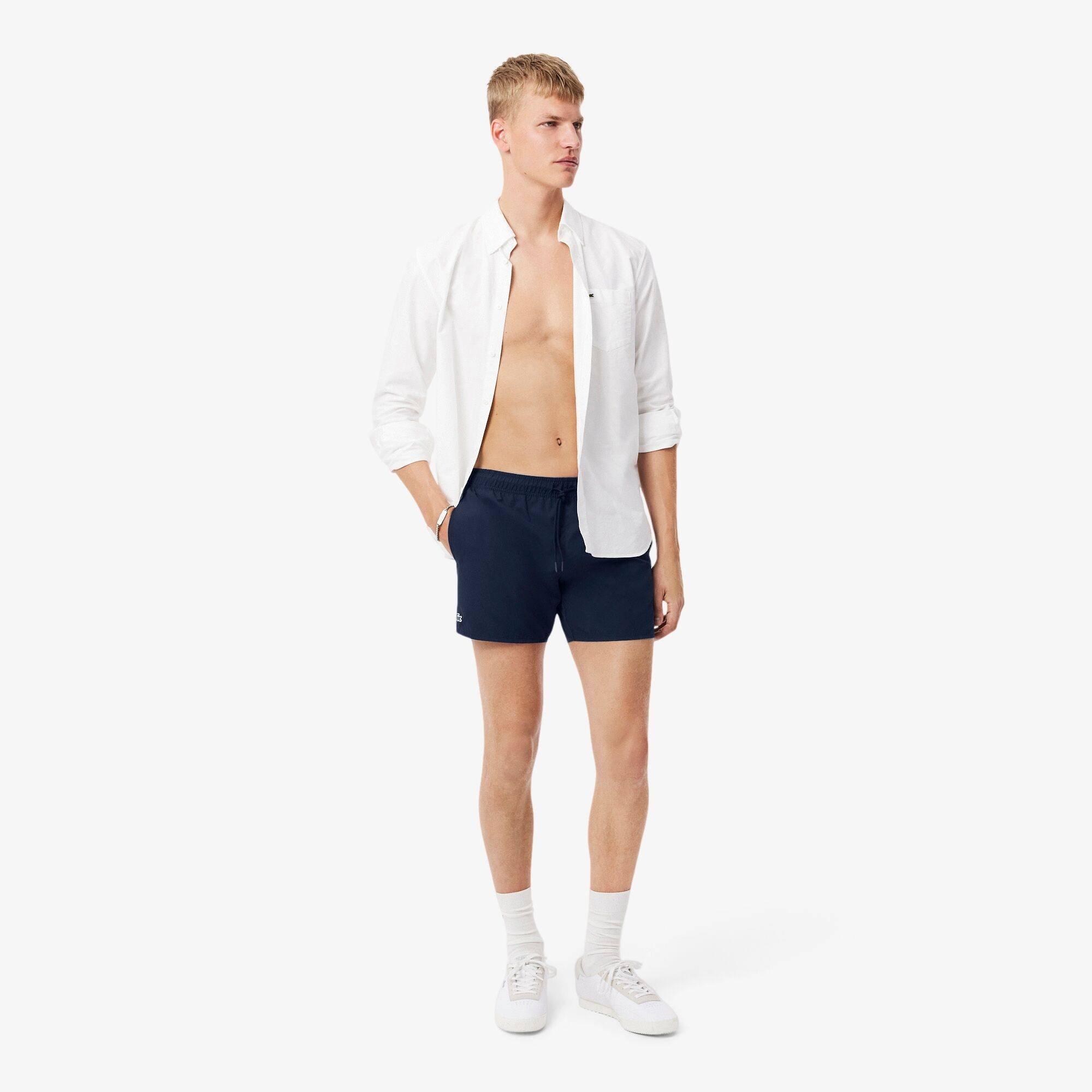 Navy 802 - Lacoste - Taff Swim Shorts Mens - 4