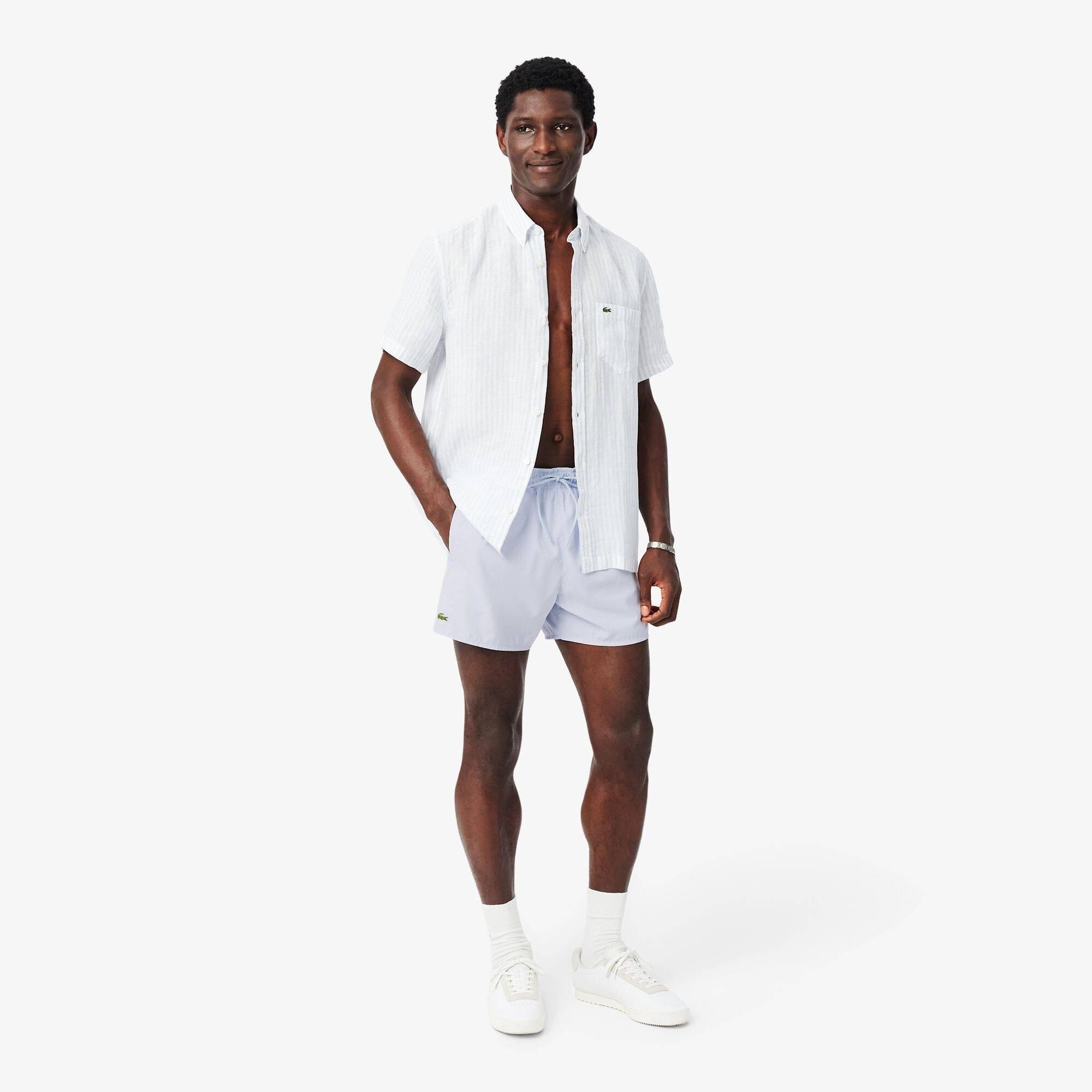 Blue IL3 - Lacoste - Taff Swim Shorts Mens - 4