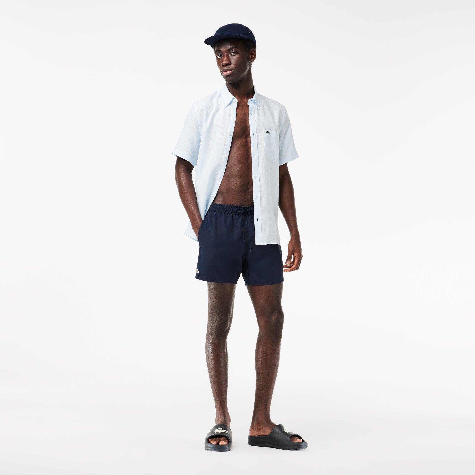 Navy 802 - Lacoste - Taff Swim Shorts Mens - 8