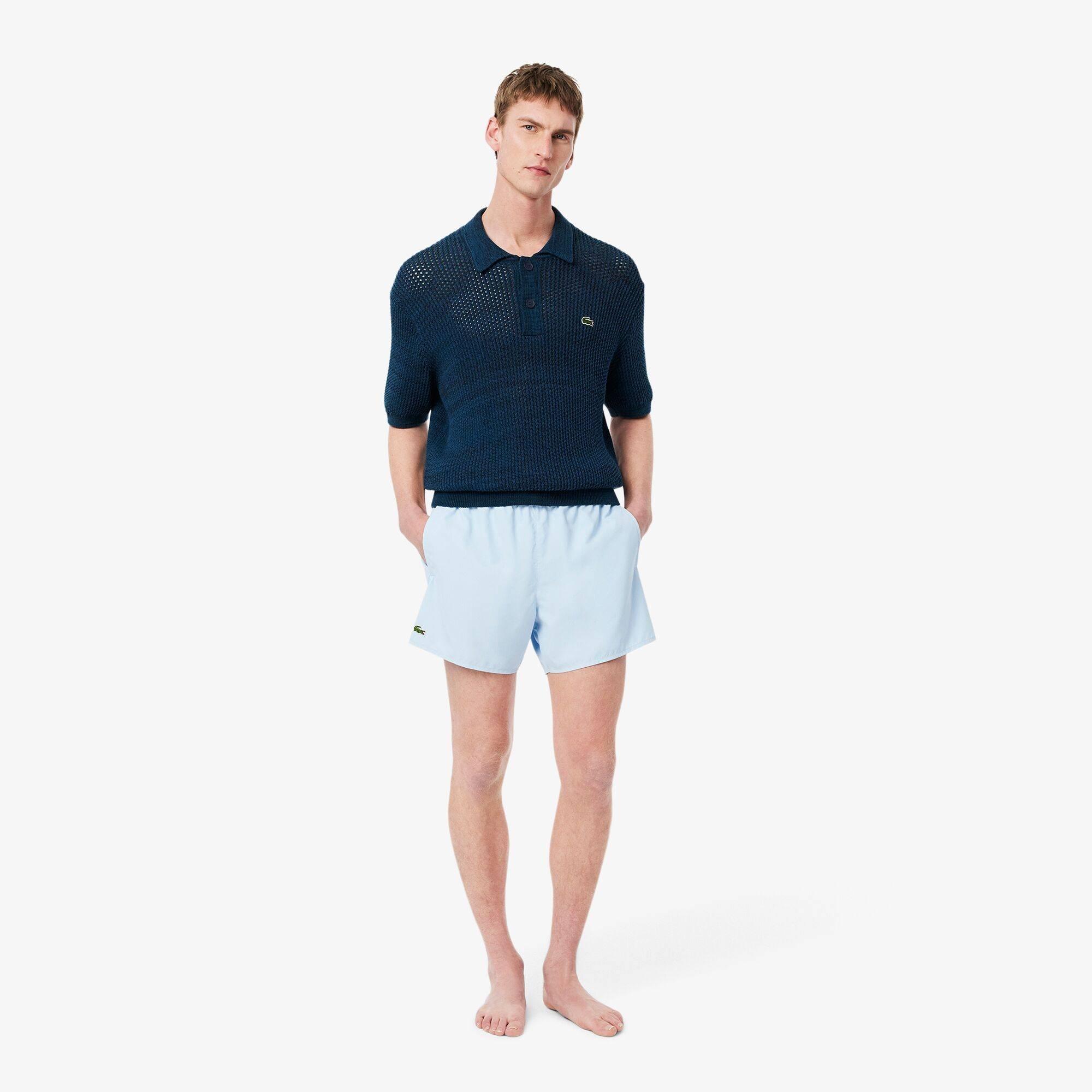 Lacoste Men's Taff Swim Shorts - Lt Blue Fgi - S