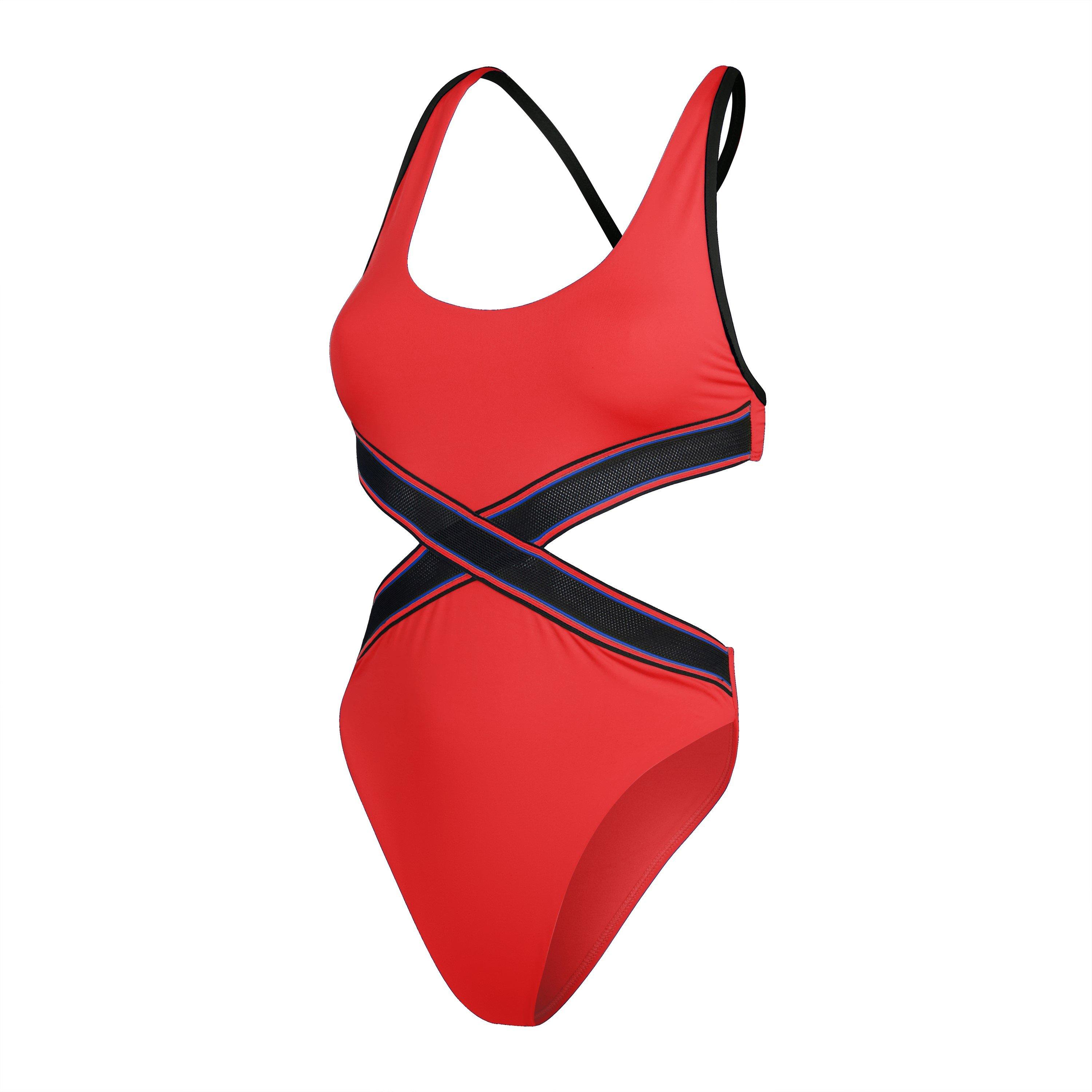Speedo Women's One Piece Swimsuit - Red - 8 (XS)