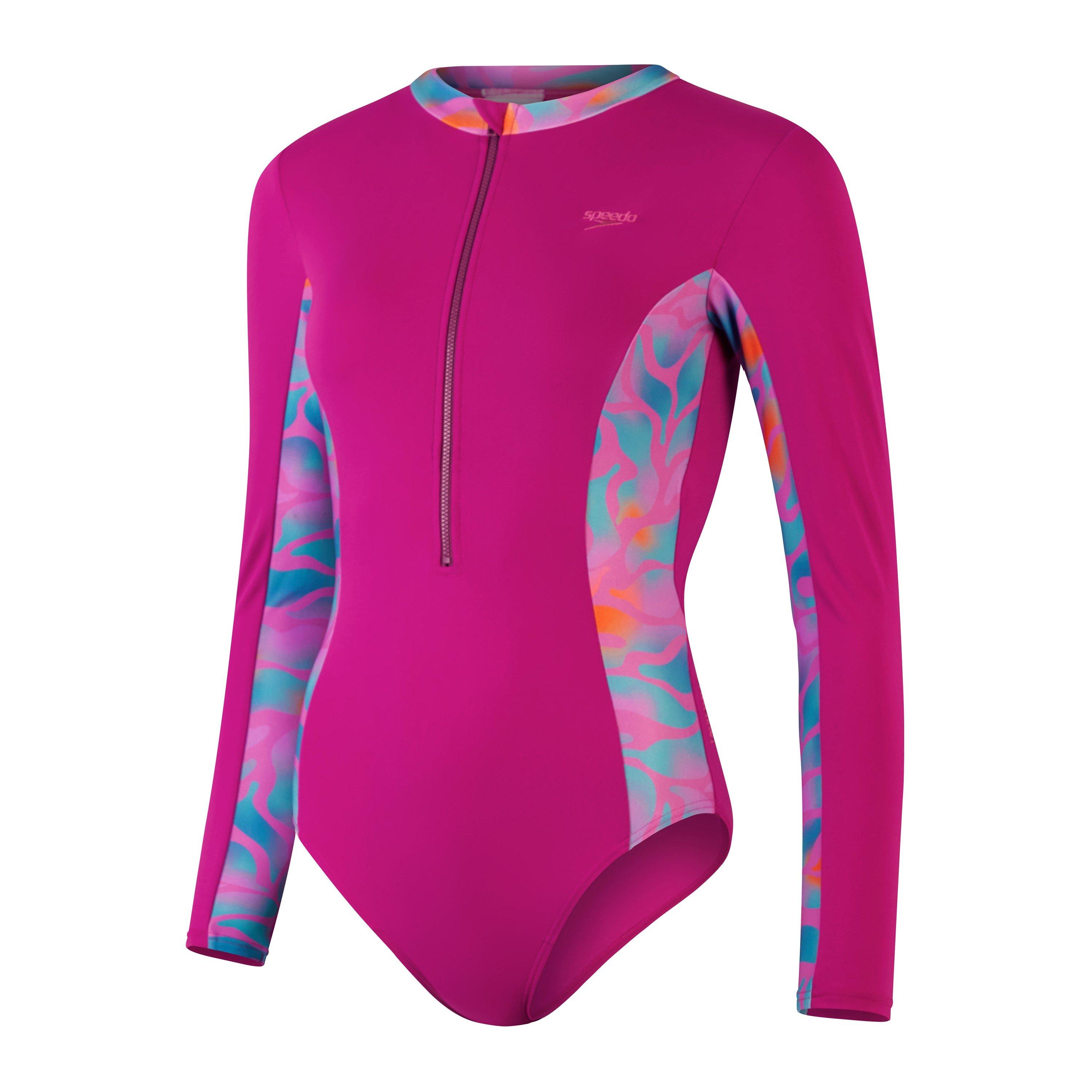Purple/Orange - Speedo - Women's One Piece Swimsuit - 1