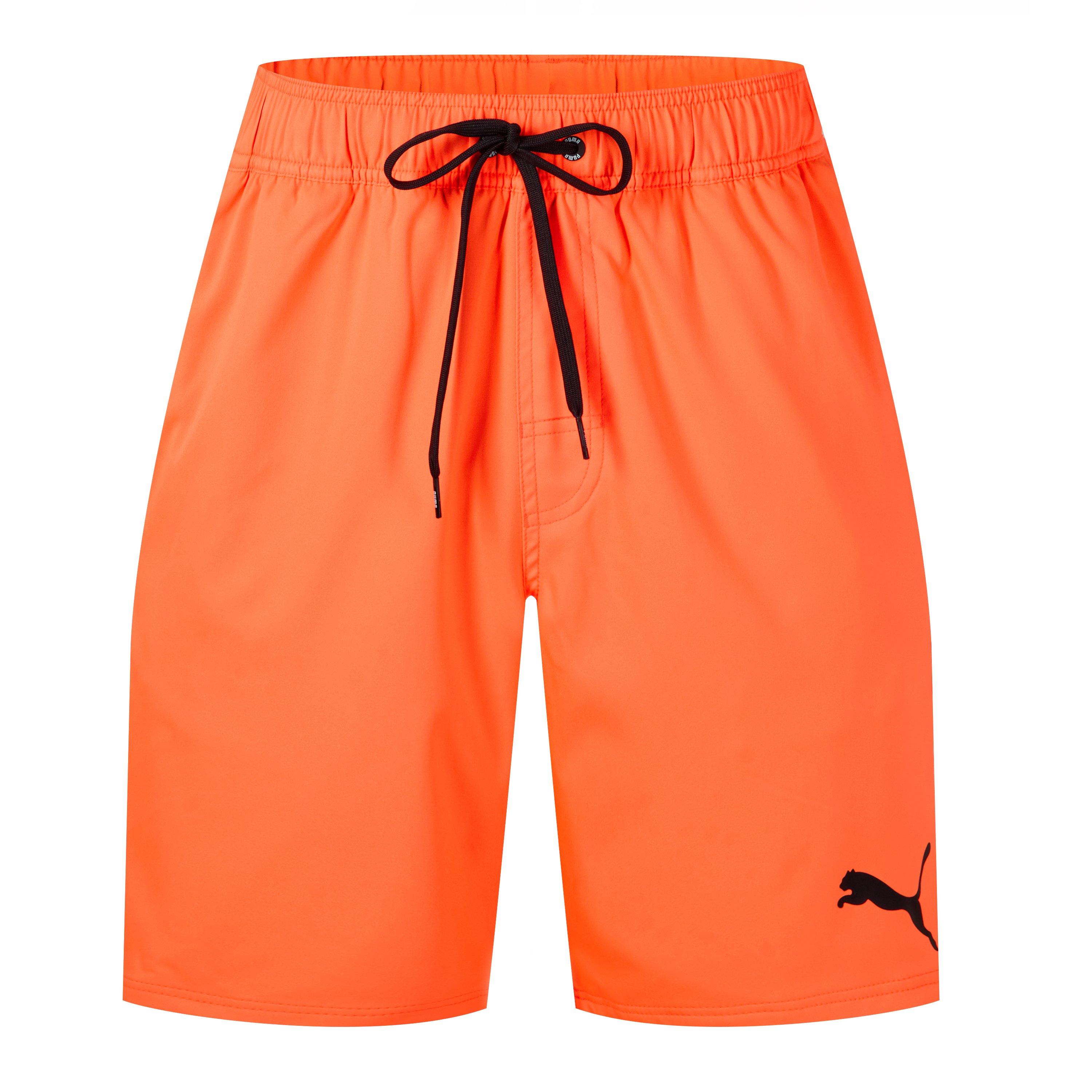 Puma  Adults Loose Fit Swim Shorts - Bright Orange - XS