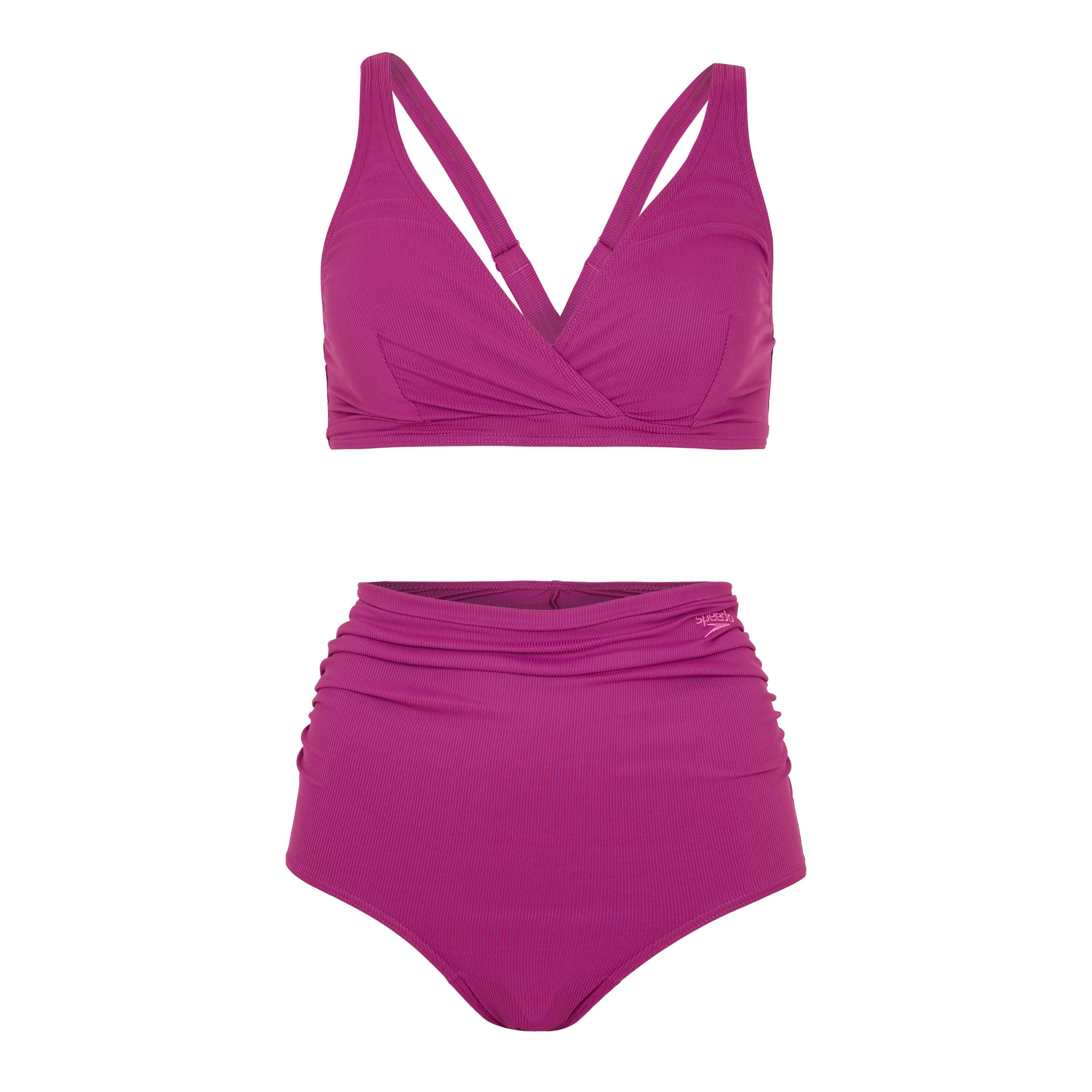 Speedo Women's Maternity Two Piece Swimsuit - Purple - 8 (XS)