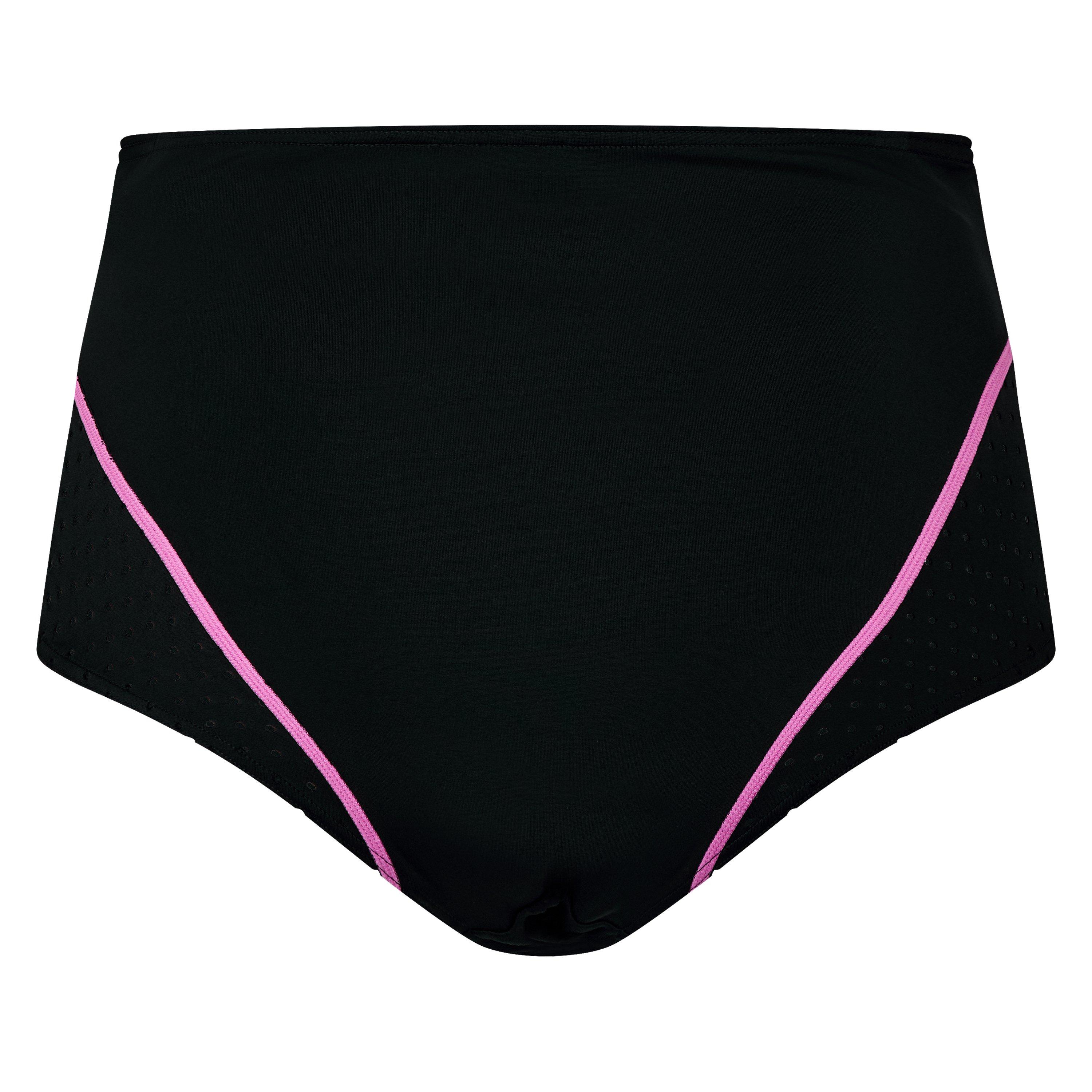 Black Combo - Puma - High Waist Hipster Bikini Bottom - 2