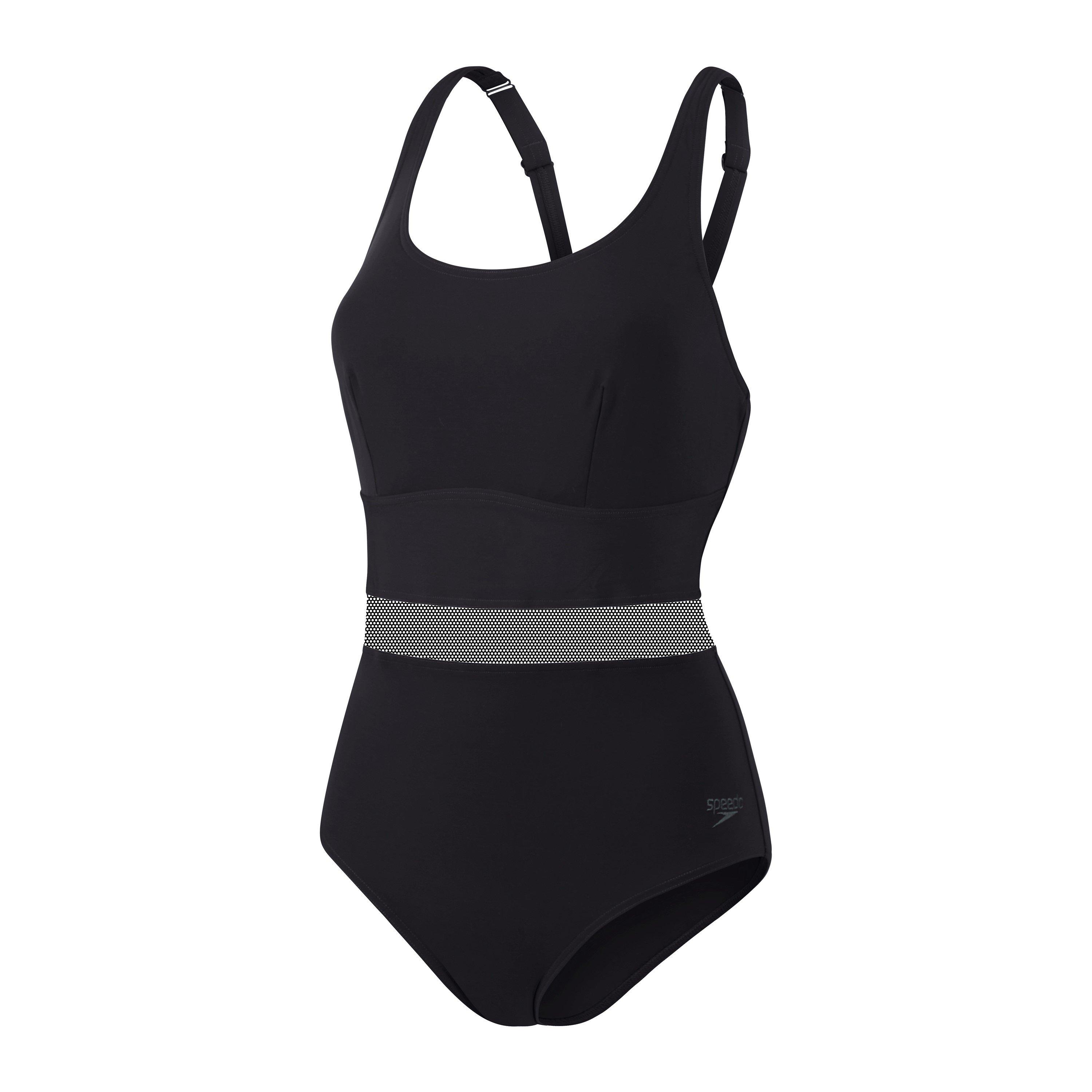 Black - Speedo - Womens Shaping LuniaGlow 1 Piece - 1