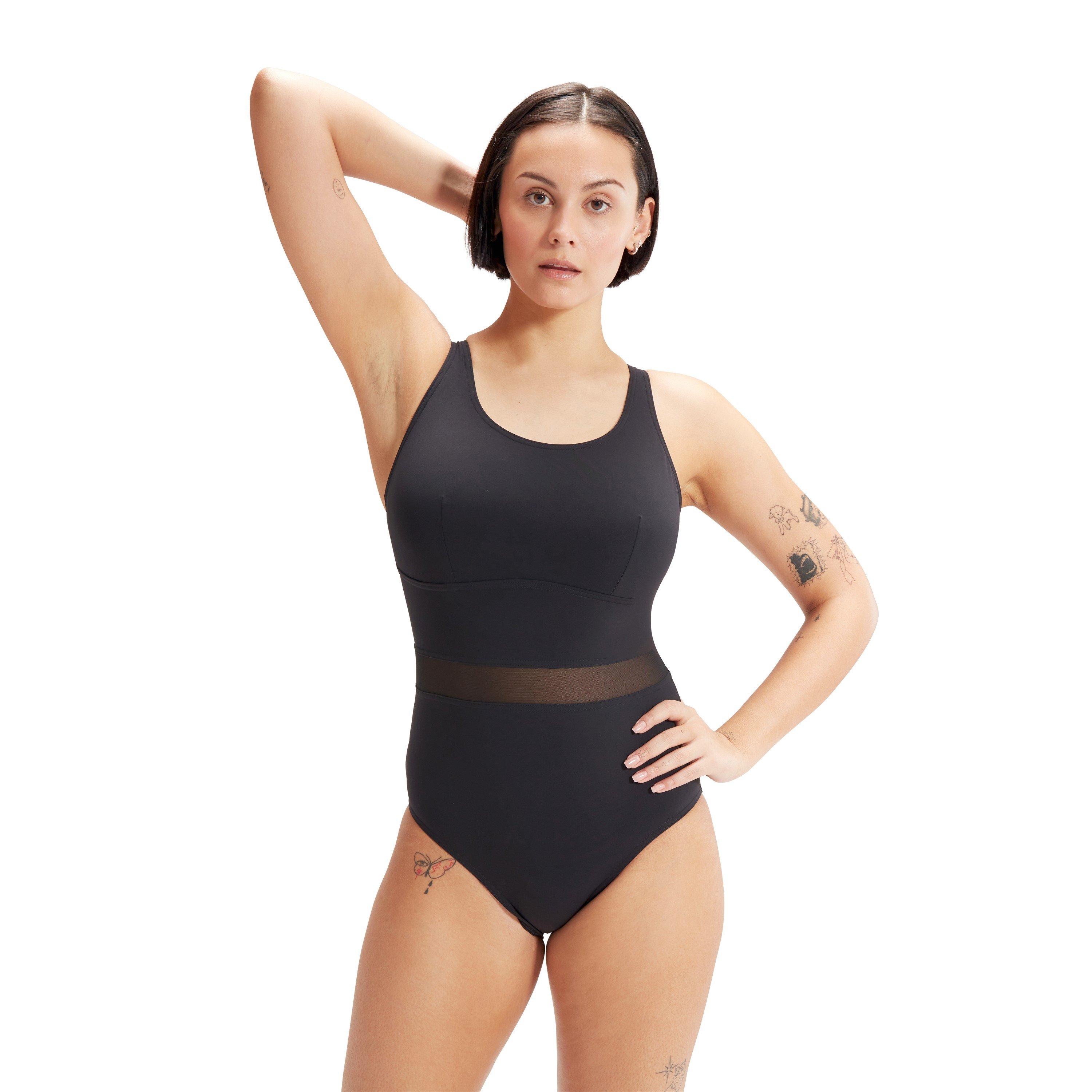 Black - Speedo - Womens Shaping LuniaGlow 1 Piece - 2