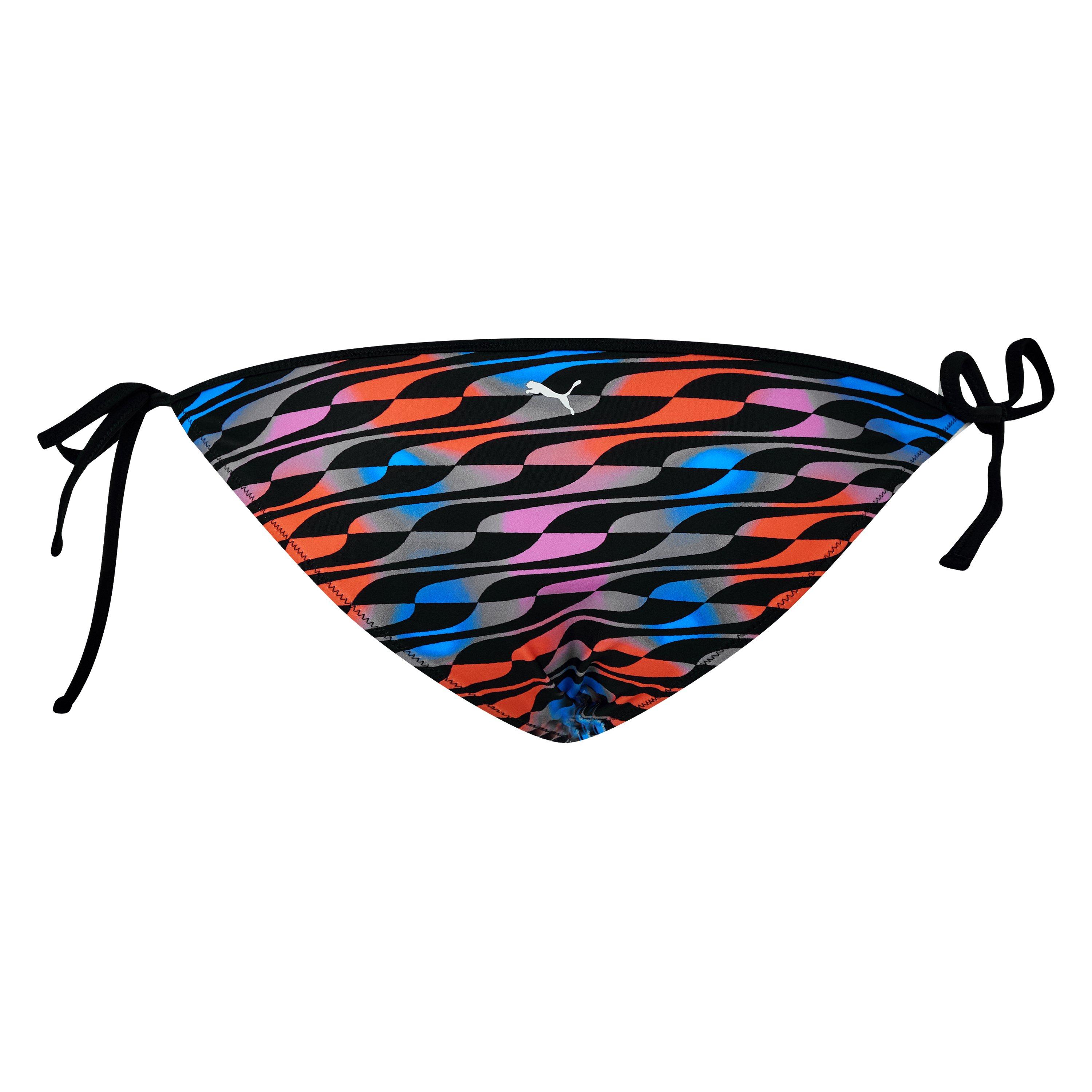 Black Combo - Puma - Women's Tie Side Bikini Bottom - 2