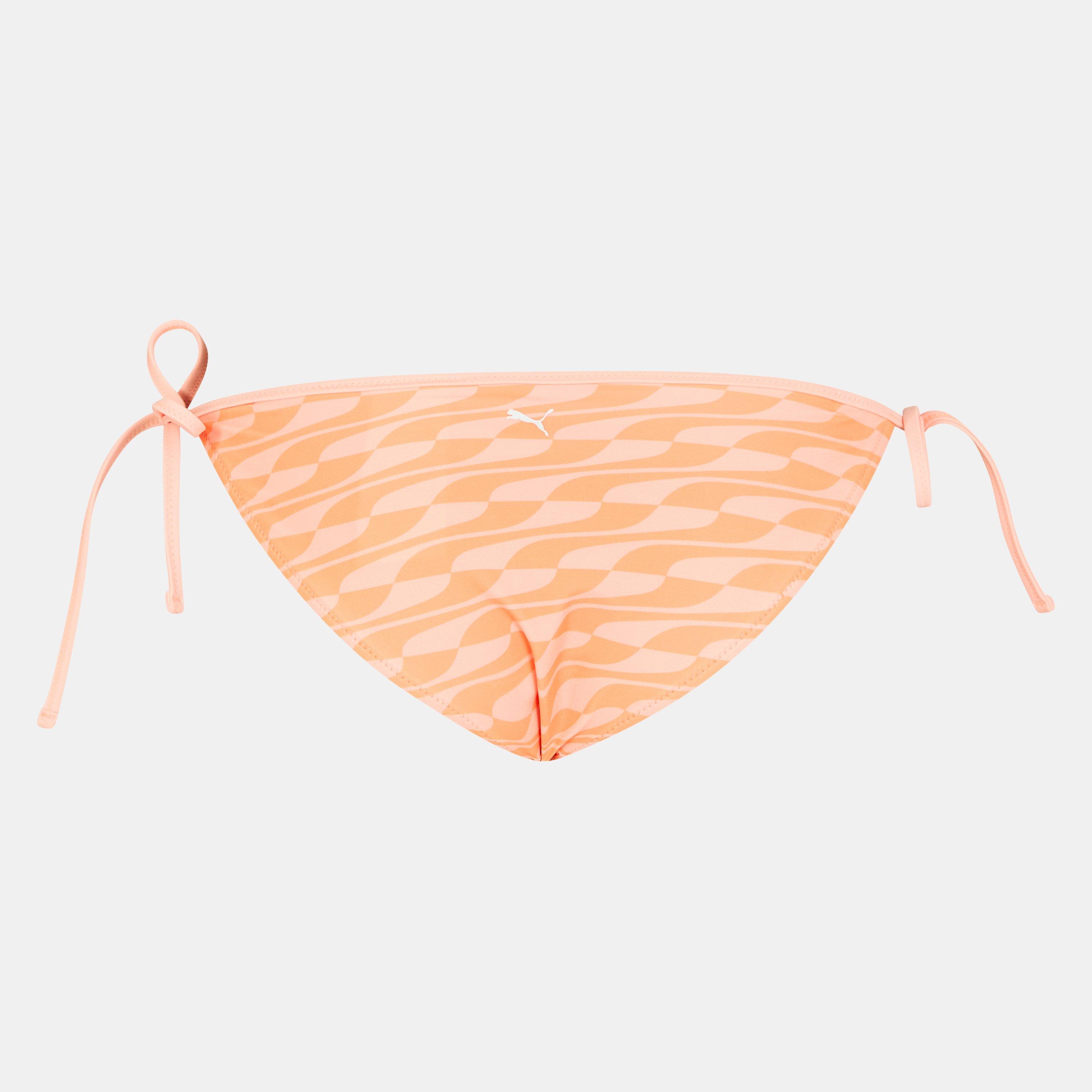 Peach Combo - Puma - Women's Tie Side Bikini Bottom - 2
