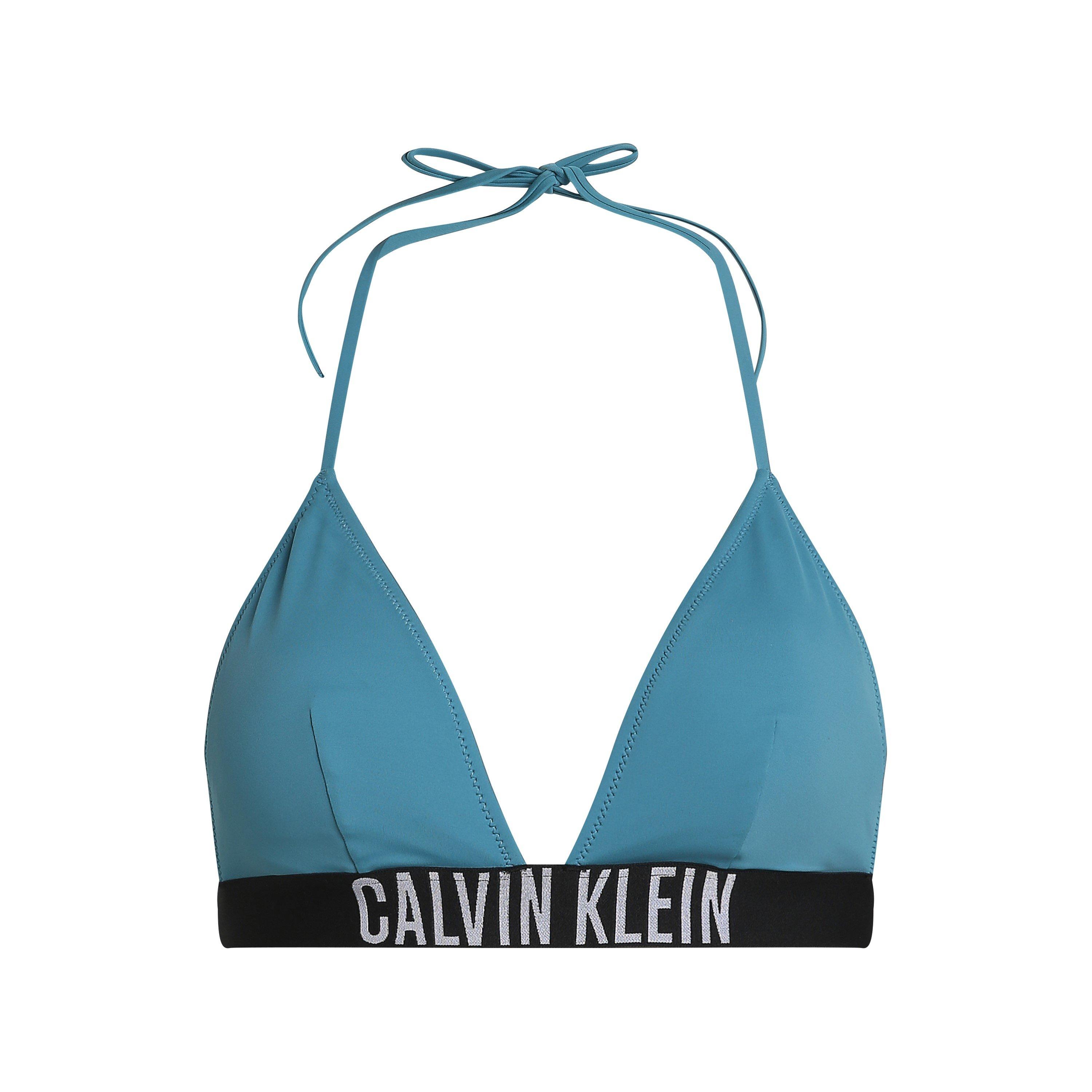 Calvin Klein Women's Triangle Bikini Top - Storm Blue - 10 (S)