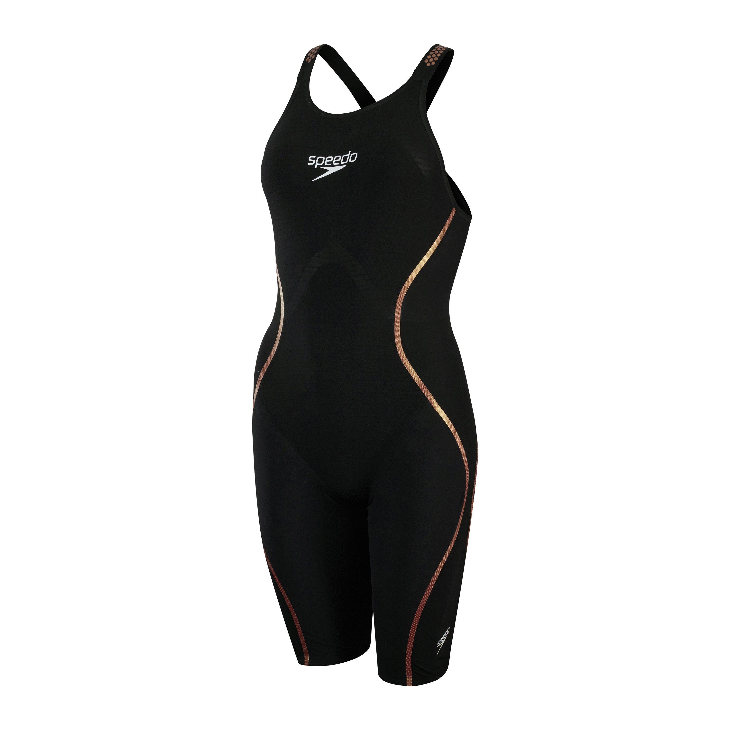 Black/Gold - Speedo - Women's Lzr Intent Race Swimsuit - 1